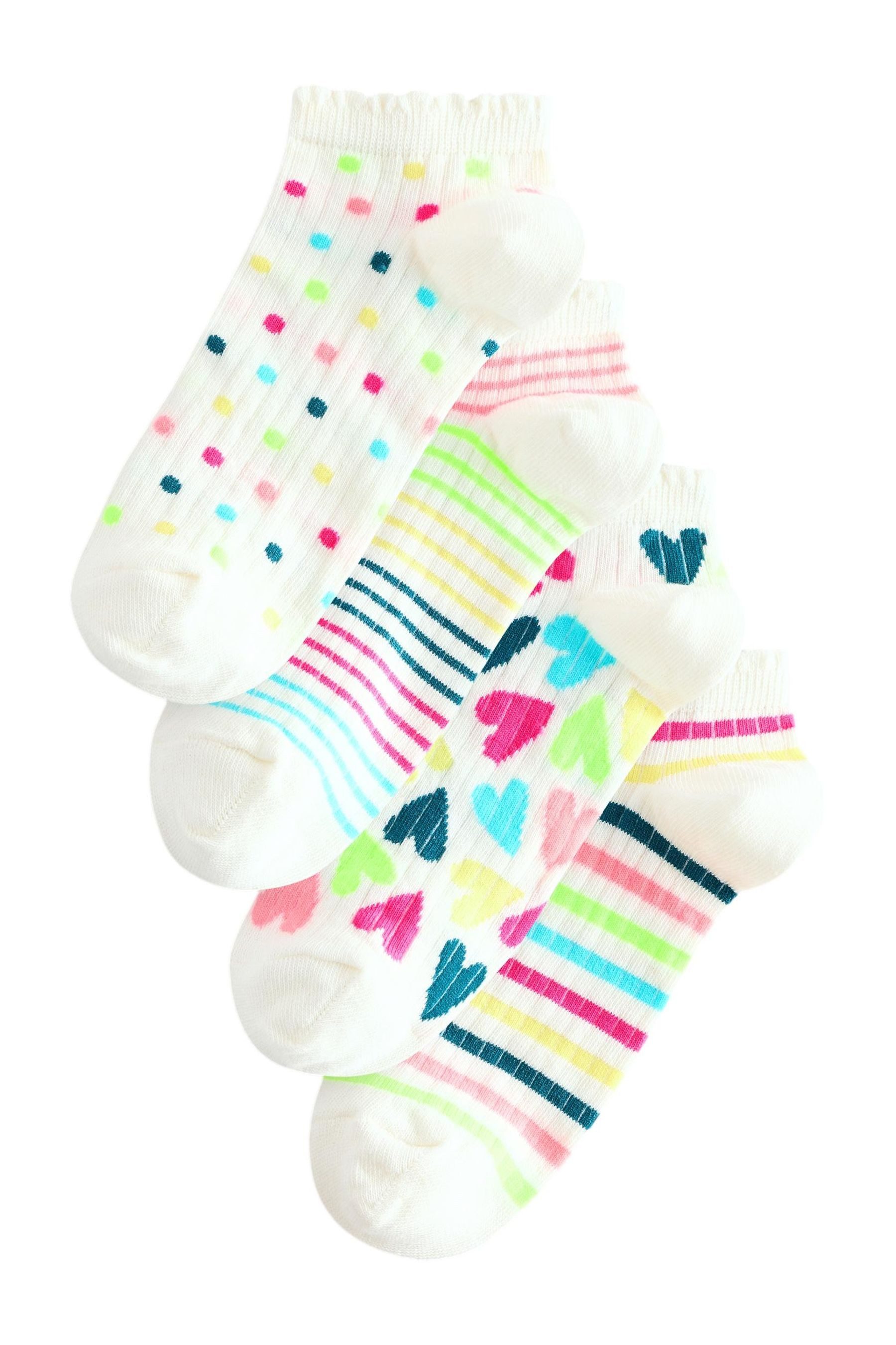 Basicsocken Sneakersocken mit Rippenmuster, 4er-Pack