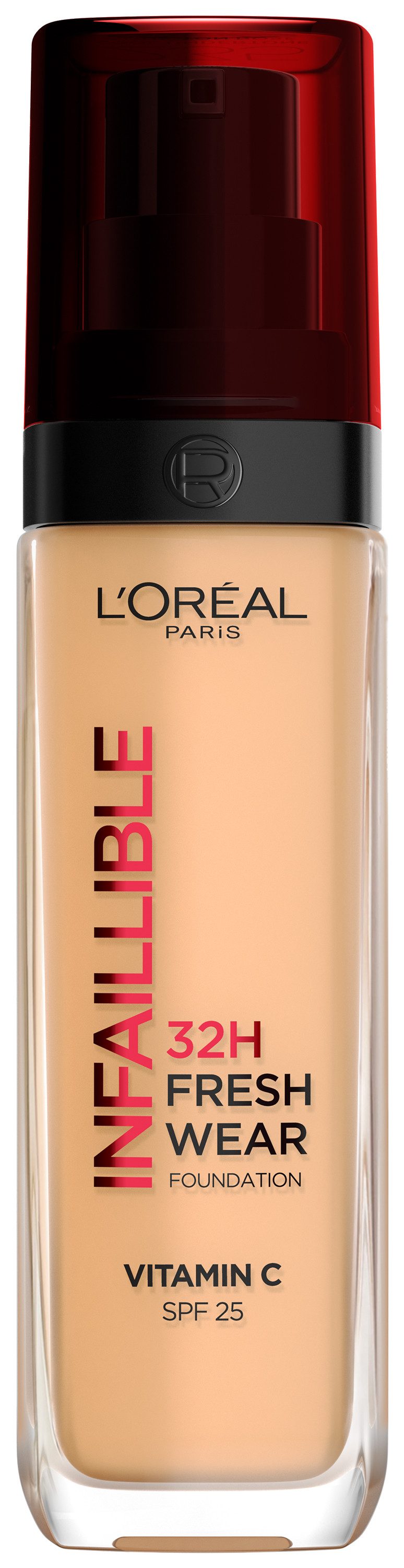 L'ORÉAL PARIS Foundation INFAILLIBLE 32H FRESH WEAR MAKE-UP FOUNDATION, wirkt bis zu 32 Stunden lang wie frisch aufgetragen