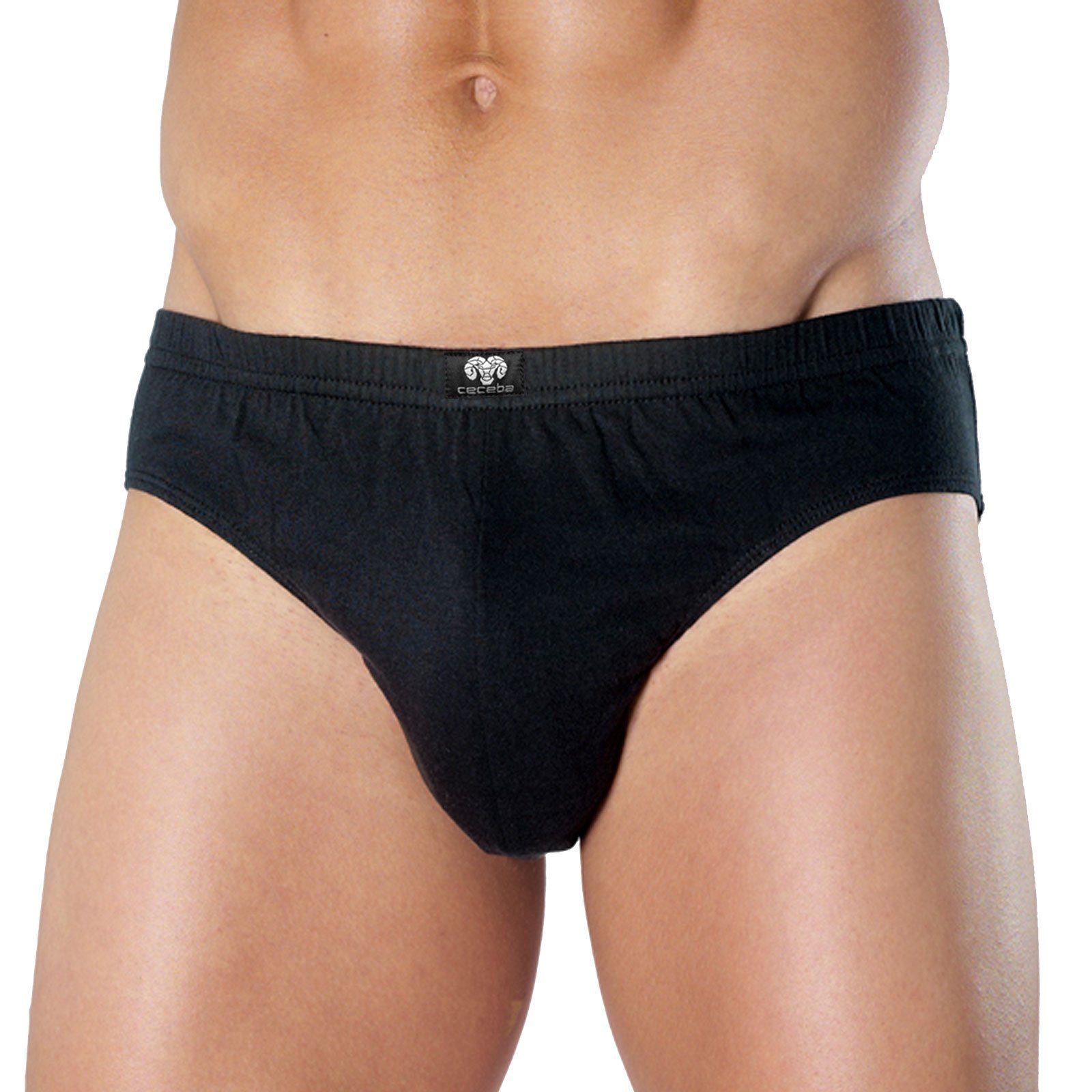 CECEBA Slip Brief (3-St) mit Logo auf dem Bund günstig online kaufen