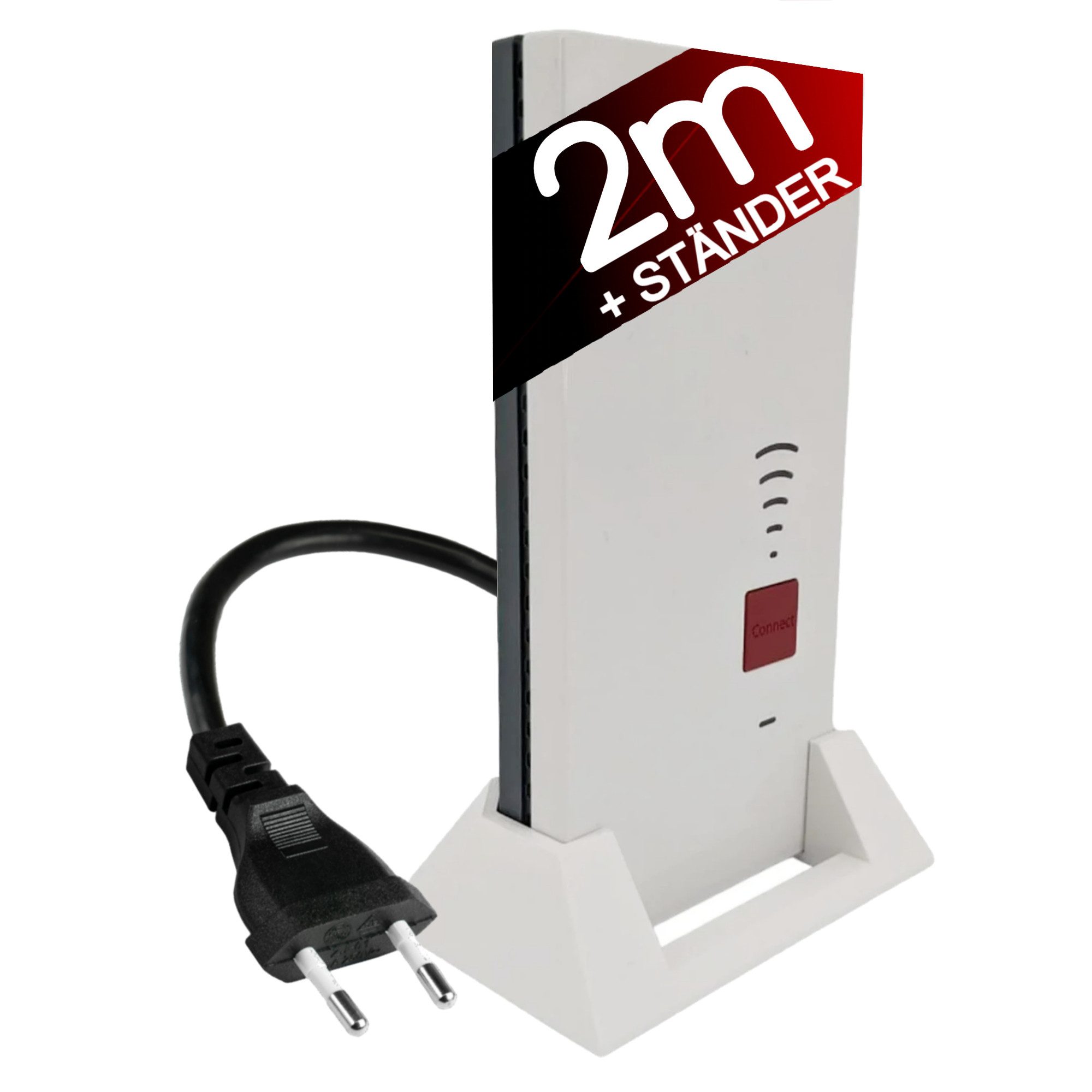 TronicXL Rutenständer 2m Verlängerung + Ständer passend für Repeater für AVM Fritz!Repeater