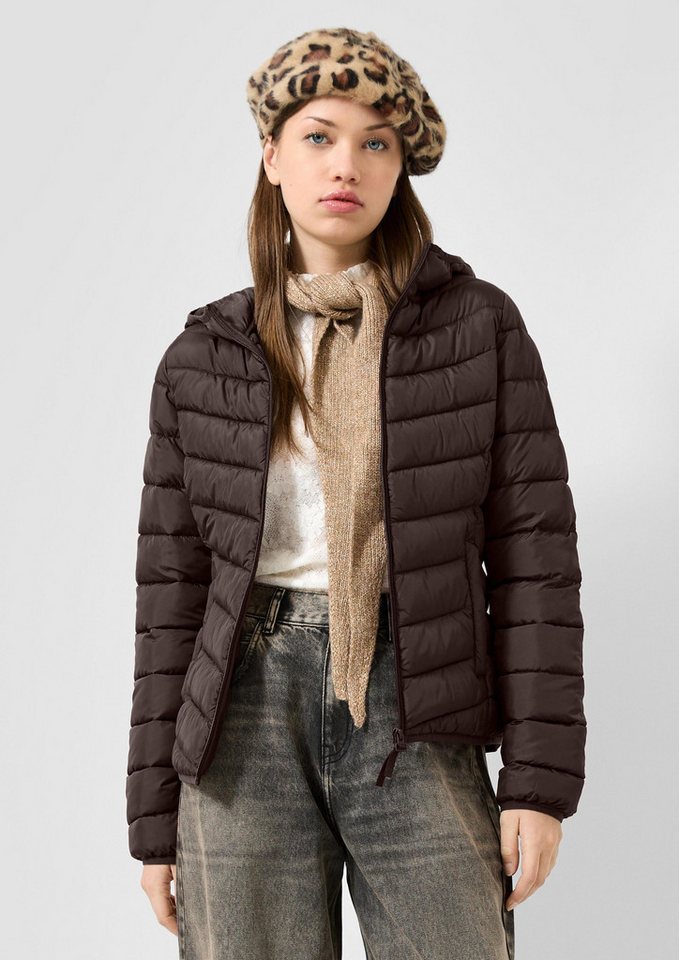 QS Funktionsjacke Outdoor-Jacke Leichte Steppjacke mit Kapuze