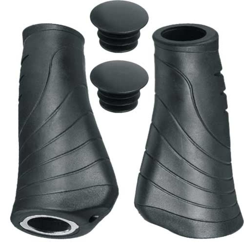 Humpert Fahrradlenkergriff Humpert, Griffe Reno, Paar 135mm/135mm, schwarz,61634001