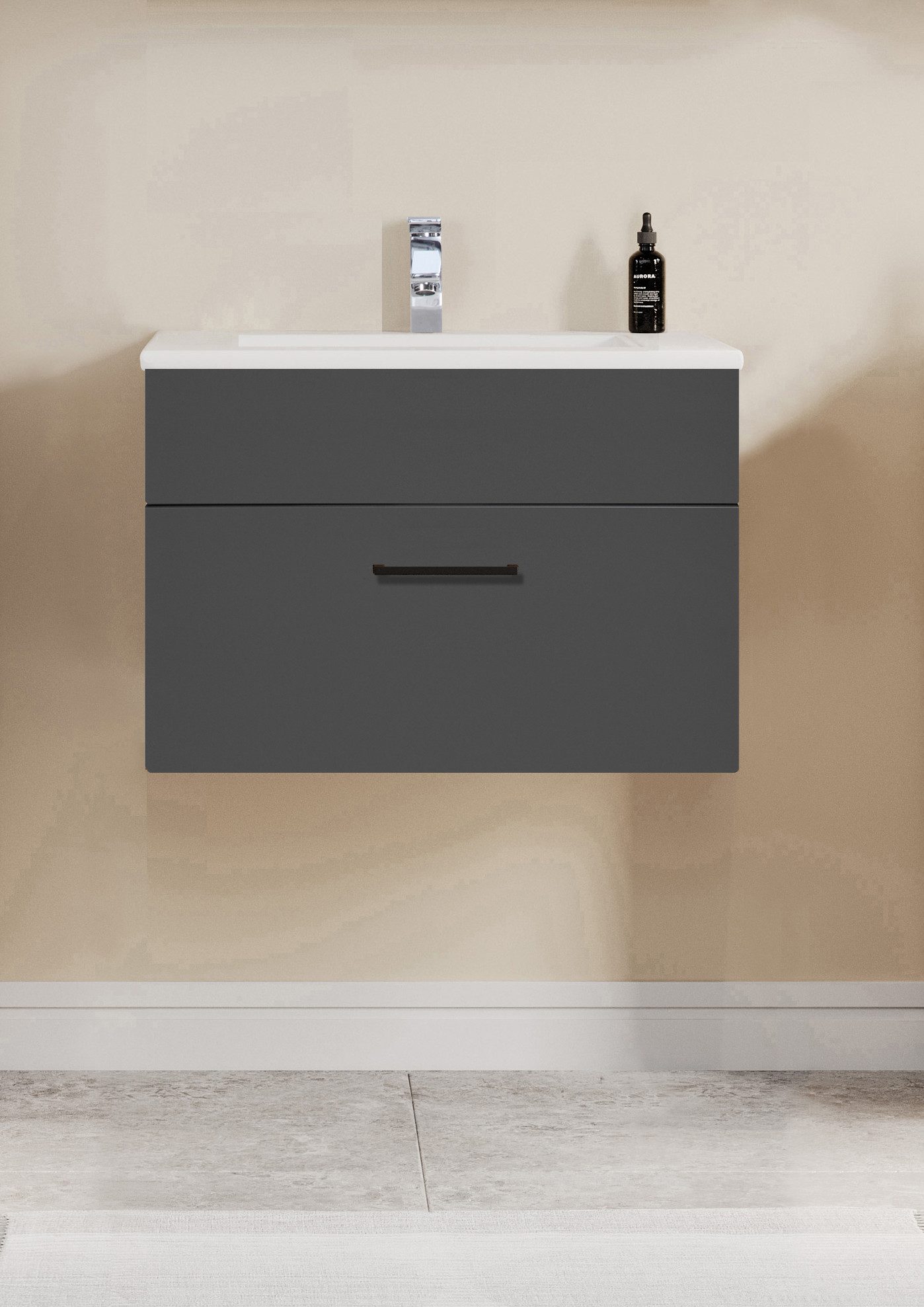 welltime Waschtisch Trento Light mit Keramik-Auflagebecken, 1 feste Blende günstig online kaufen