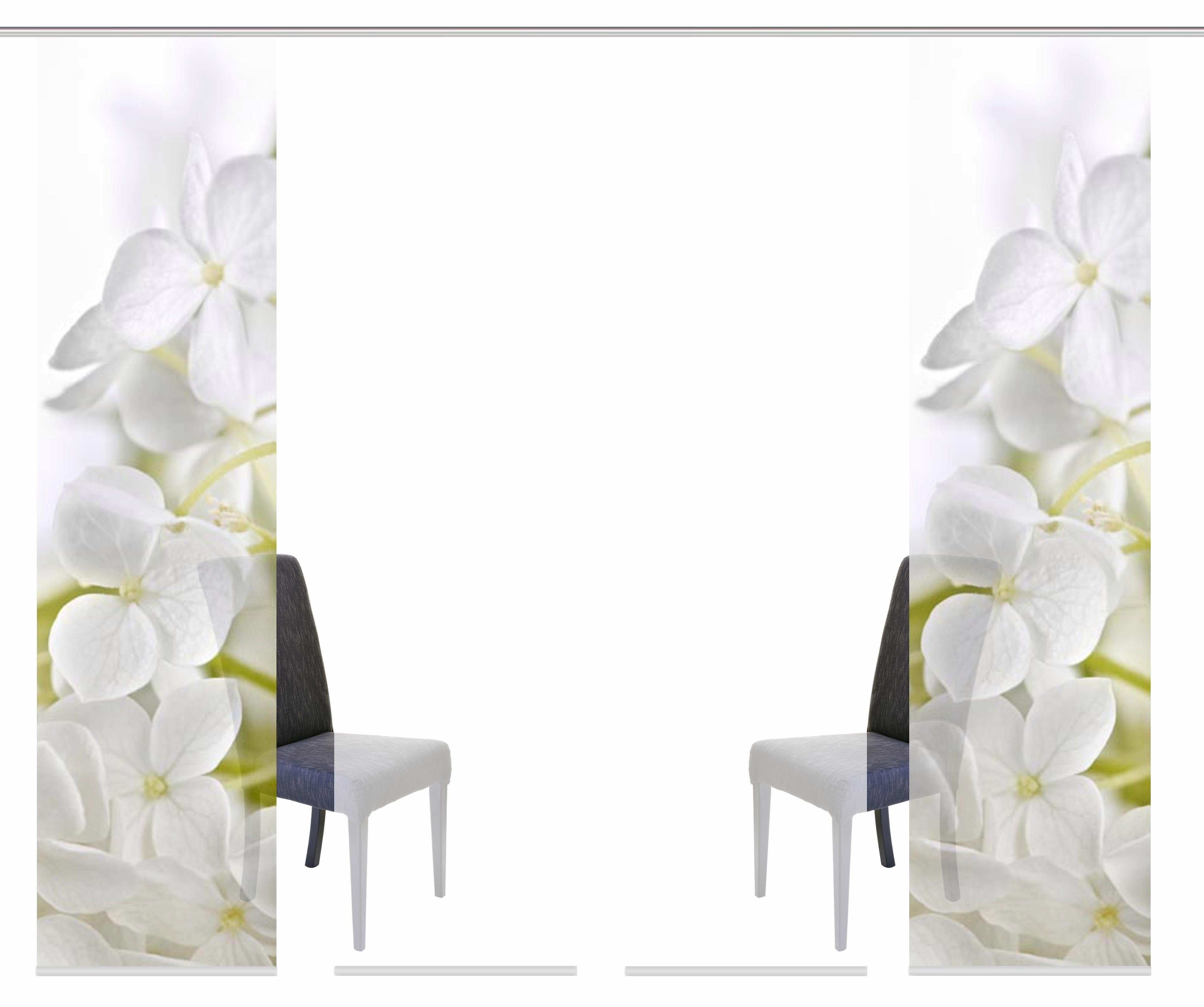 HOME WOHNIDEEN Schiebegardine PADUA (4 St), Klettband, blickdicht, HxB: 245x60, inkl. Befestigungszubehör