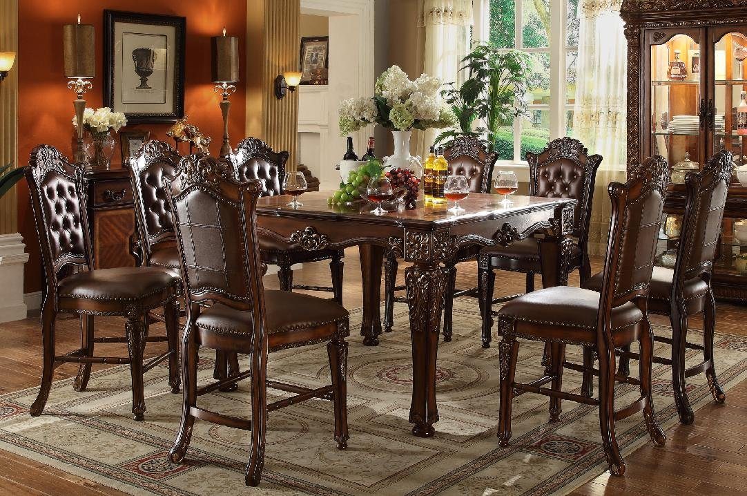 JVmoebel Esszimmer-Set Klassischer Esstisch mit stilvollen Stühlen aus hochwertigem Holz, (7-St., Esszimmer-Set, Küchen-Set), Made in Europa