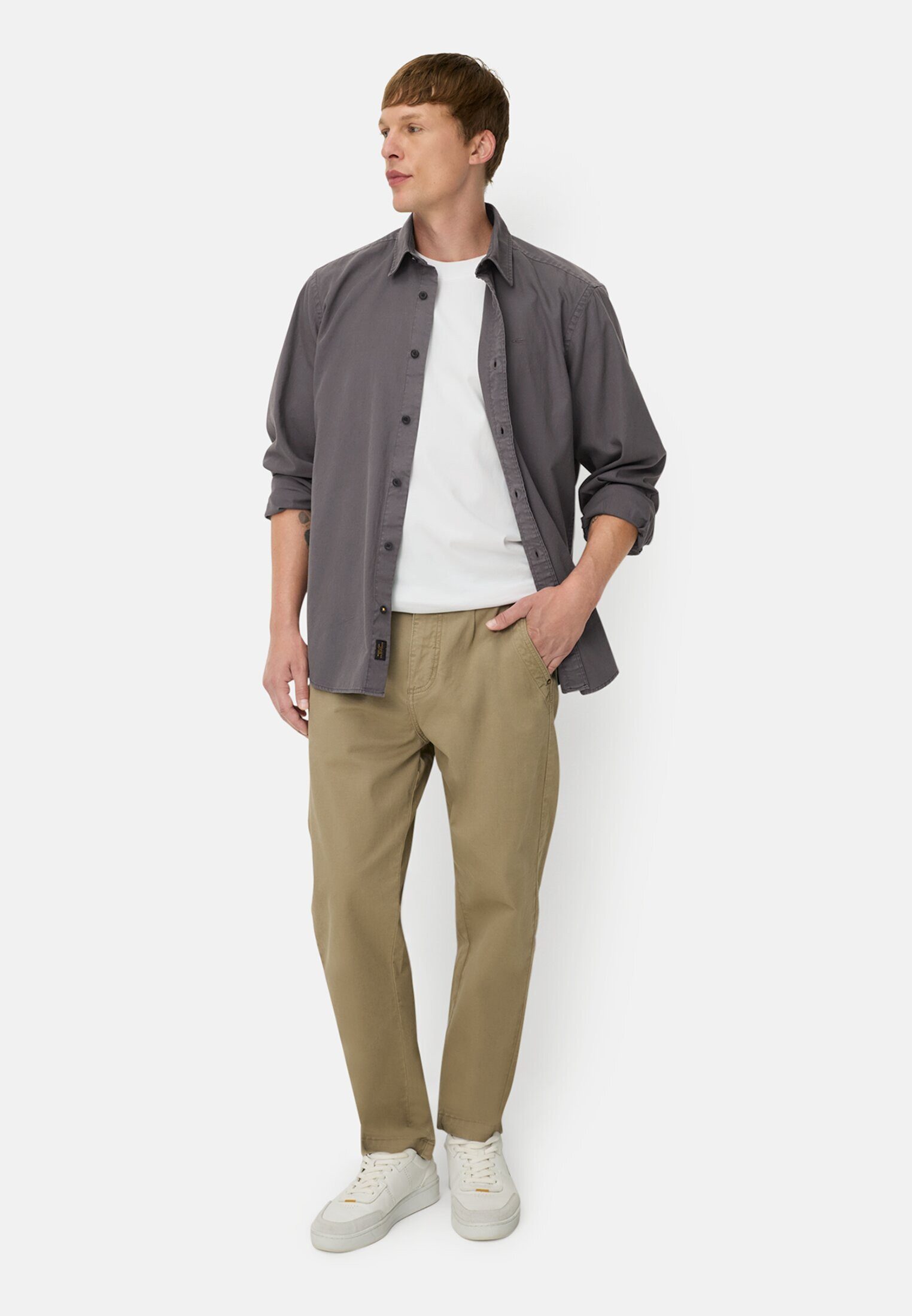camel active Langarmhemd mit Kent-Kragen Langarm Button-Down