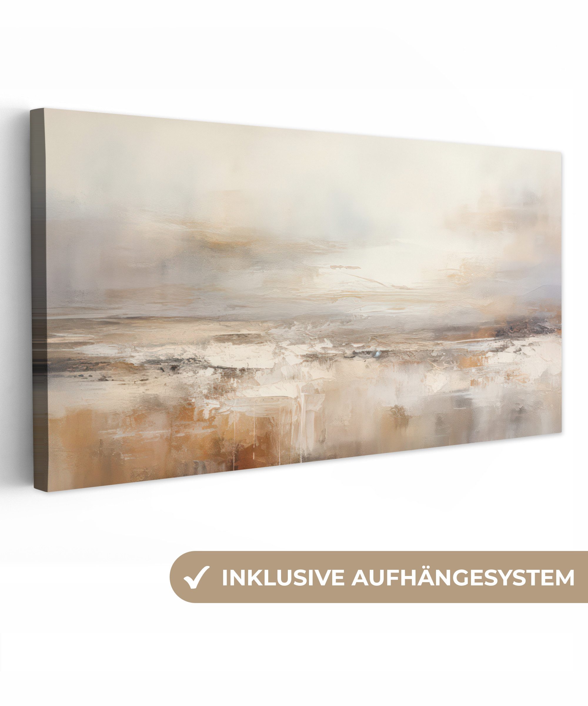 OneMillionCanvasses® Leinwandbild Panorama Kunst - Industriell - Grau - Bra günstig online kaufen