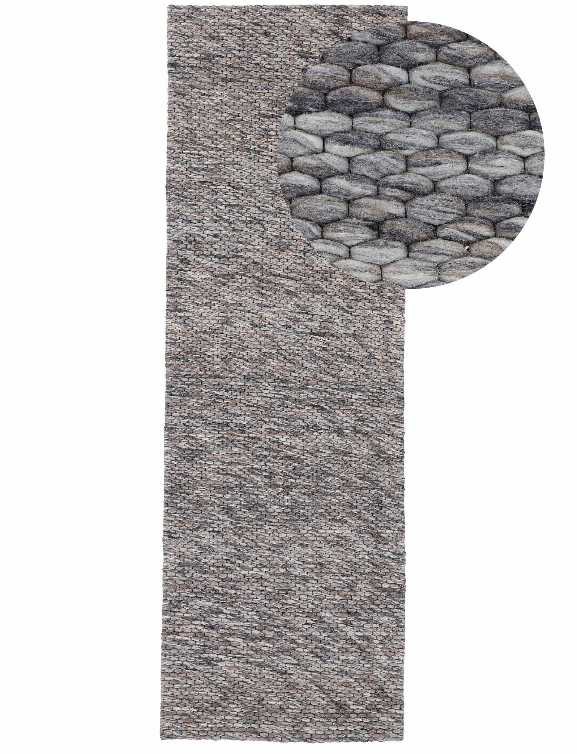 carpetfine Wollteppich »Sina, auch als Läufer«, rechteckig, 14 mm Höhe, Han günstig online kaufen