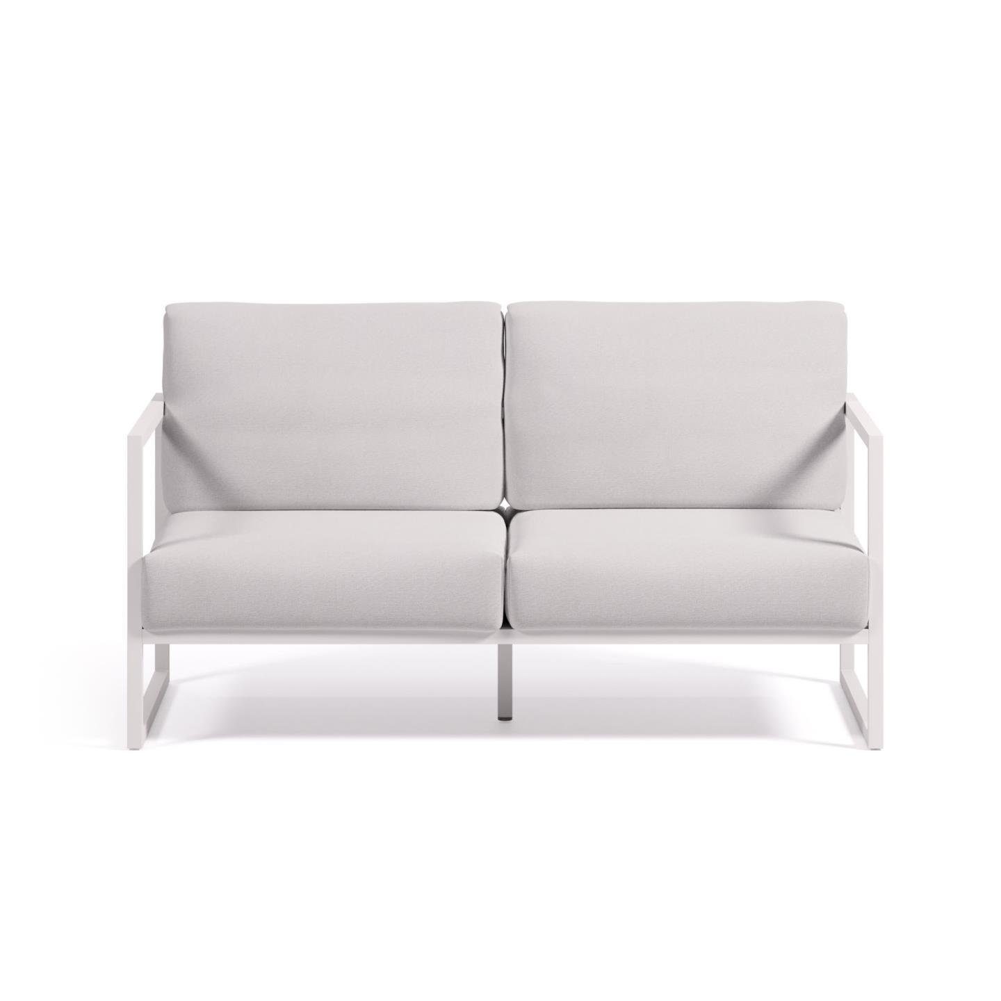 Couch 85 Sitzgarnitur weiß 85 Sofa x Outdoor 2-Sitzer-Sofa 152 cm Natur24 x