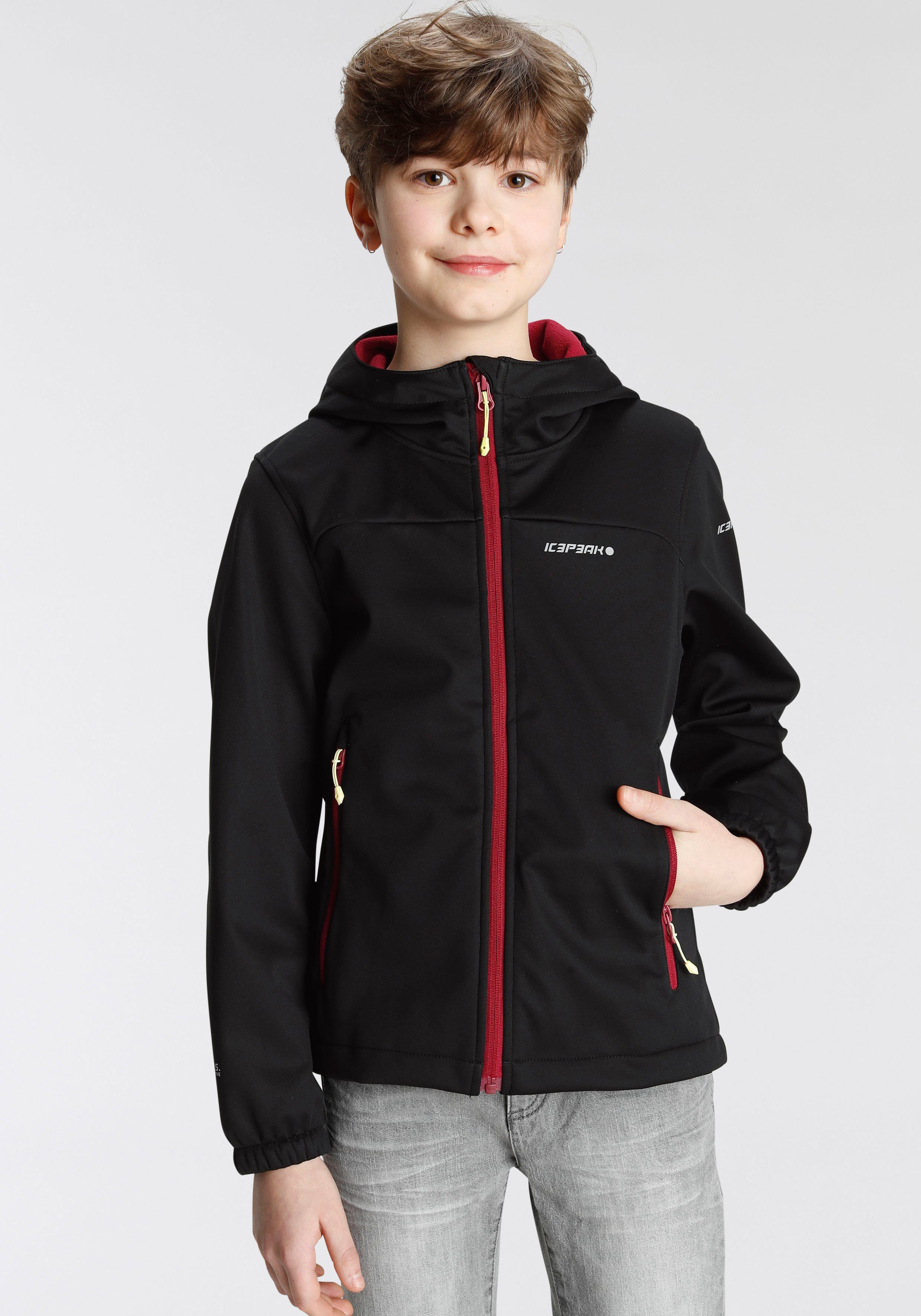 KLEVE schwarz Icepeak Softshelljacke