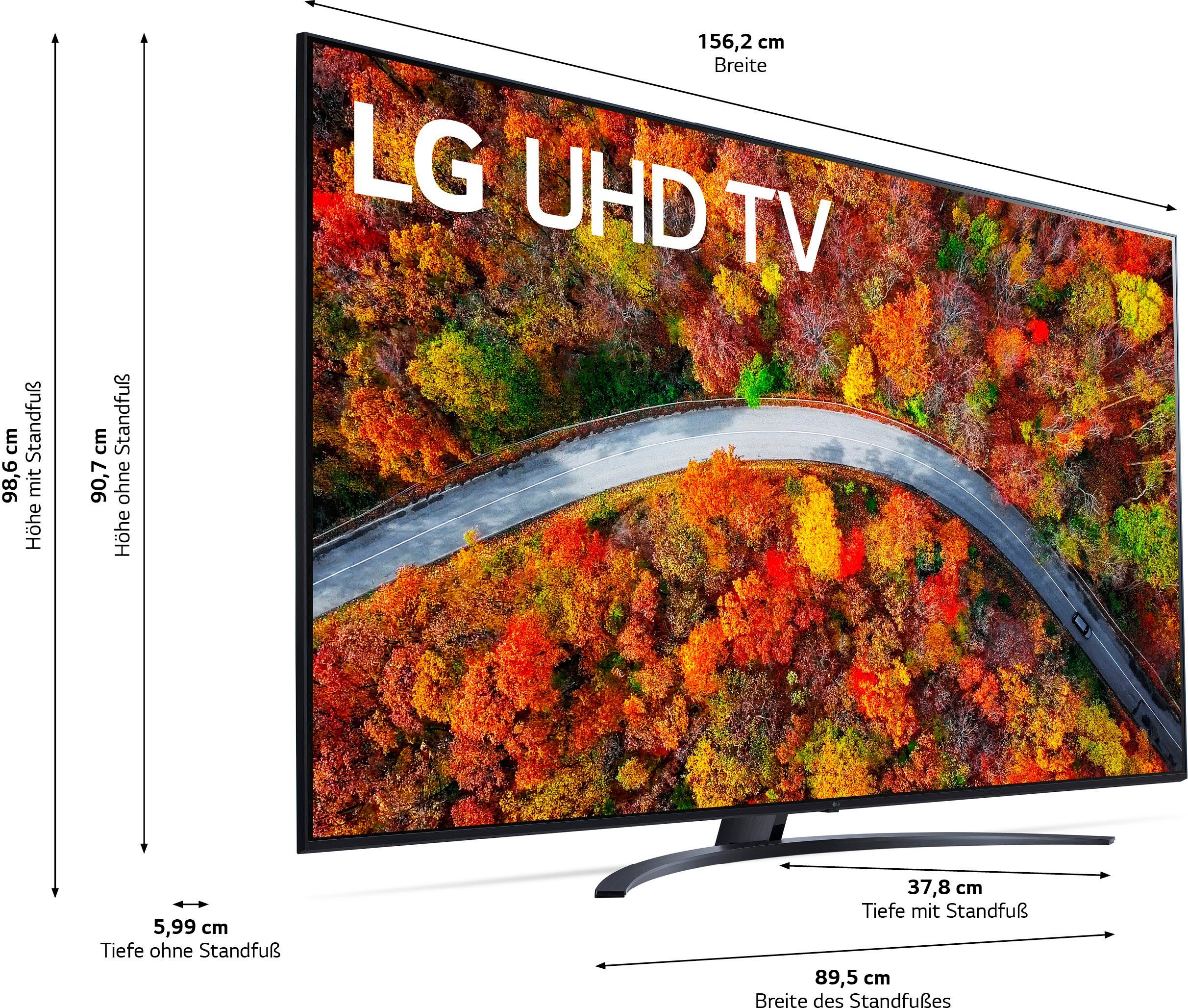 LG 70UP81009LR LCD-LED Fernseher (177 cm/70 Zoll, 4K Ultra HD, Smart-TV)