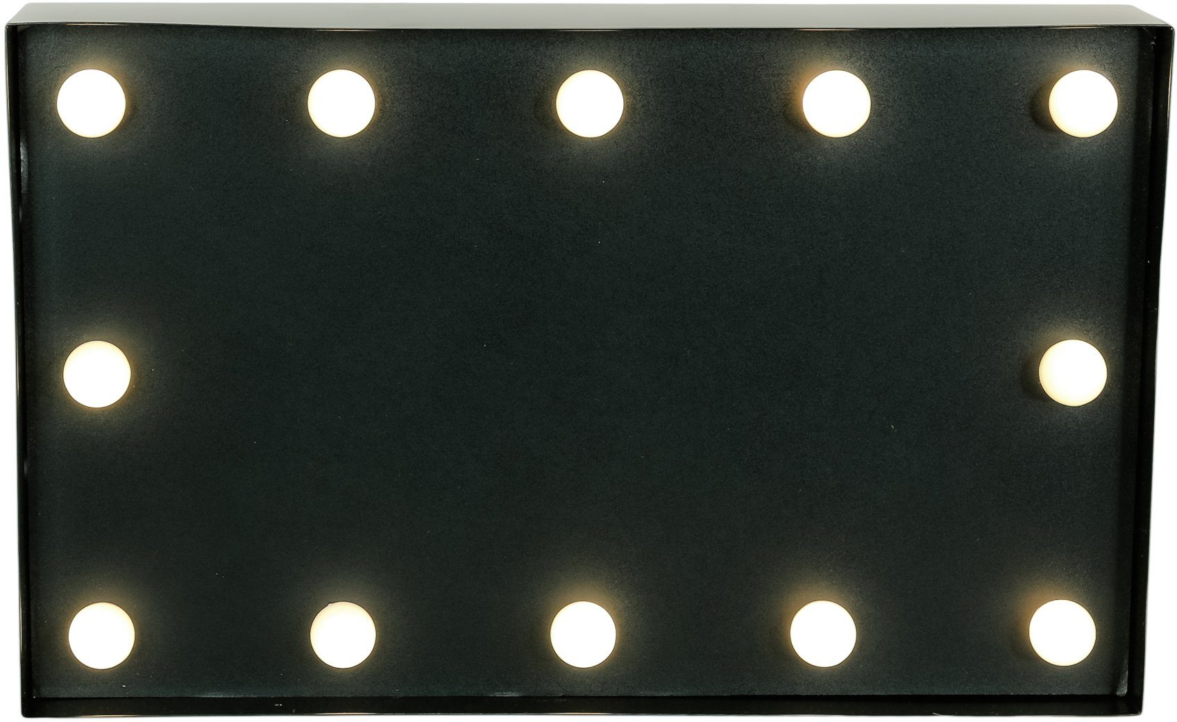 MARQUEE LIGHTS Blackboard 31x19cm LEDs integriert, mit - Warmweiß, Tischlampe fest Blackboard, LED festverbauten Dekolicht Wandlampe, LED 12