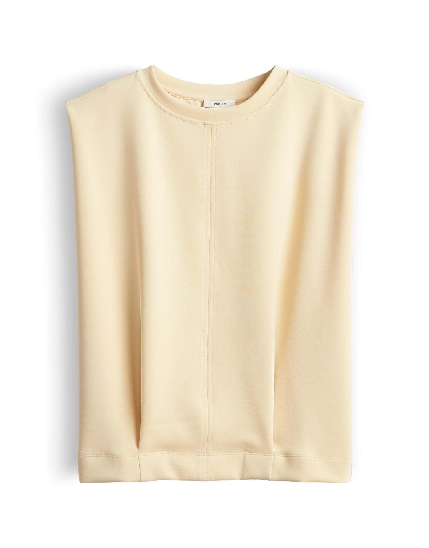 OPUS Sweatshirt Goasis aus softem Sweat mit samtiger Oberfläche Zarte Falten geben dem Look eine lockere Leichtigkeit