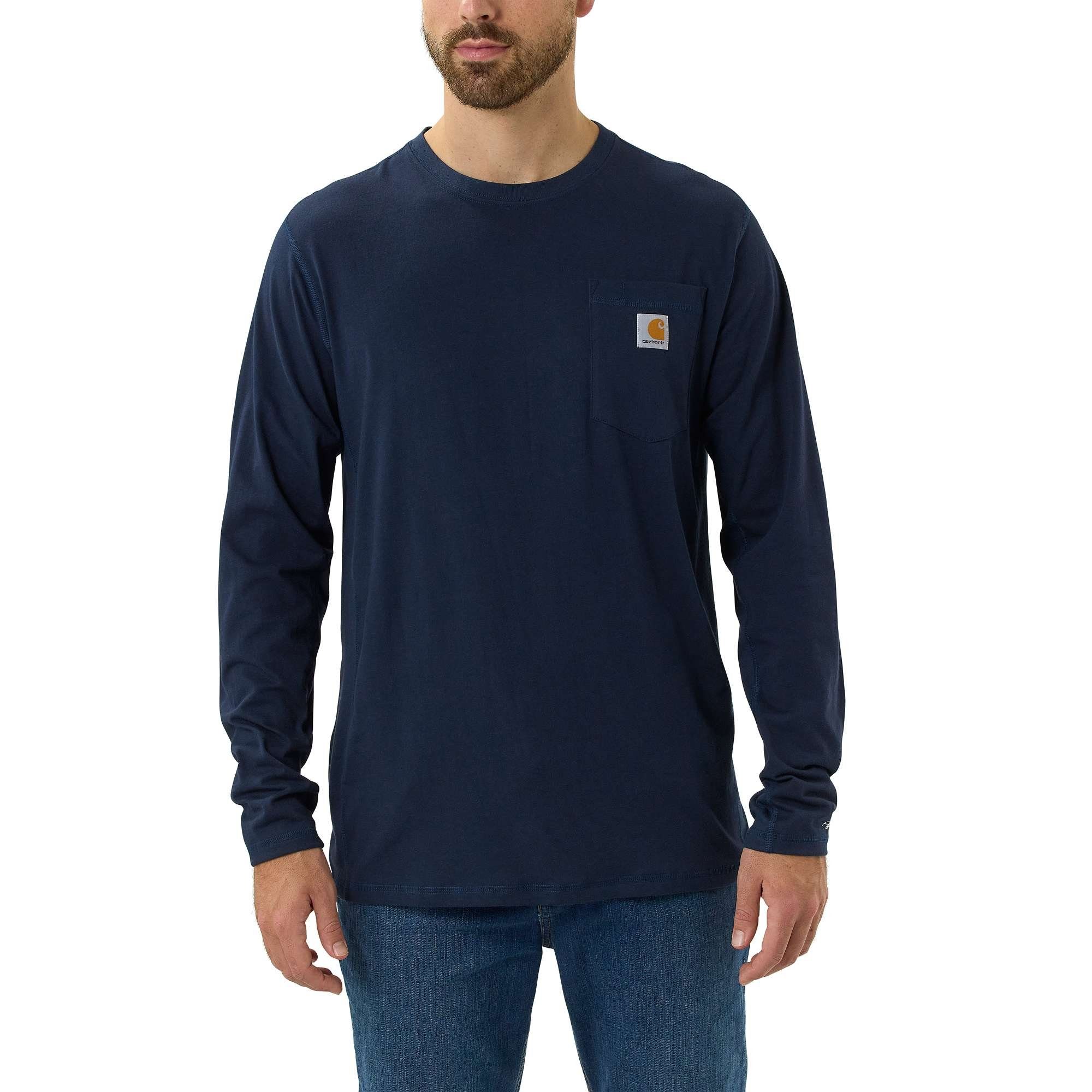 Carhartt Longsleeve Carhartt FORCE FLEX POCKET T-SHIRT L/S 104617 (1-tlg)