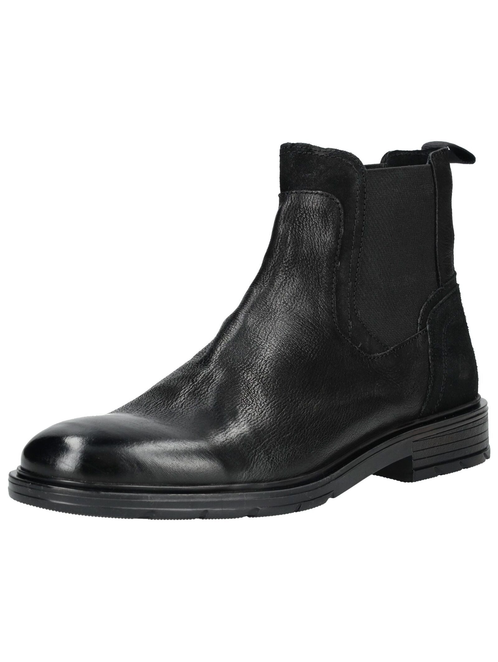 Stiefelette Leder/Textil . Stiefelette
