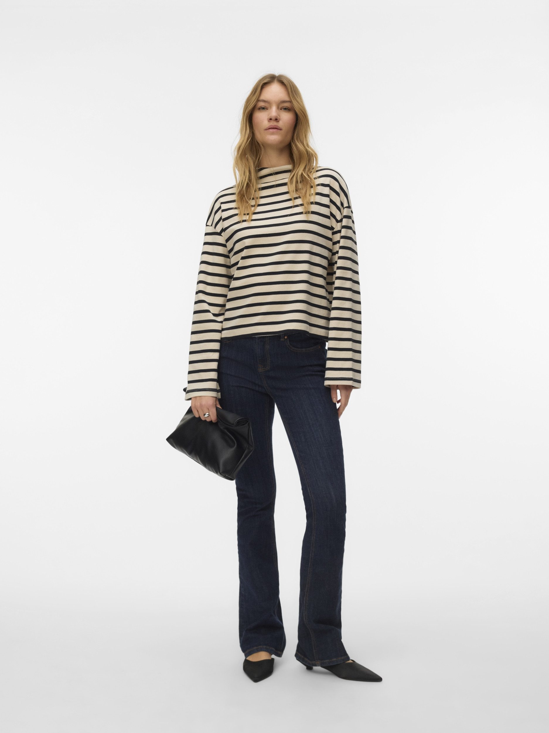 Vero Moda Langarmshirt VMURENA LS OVERSIZED FUNNEL NECK TO