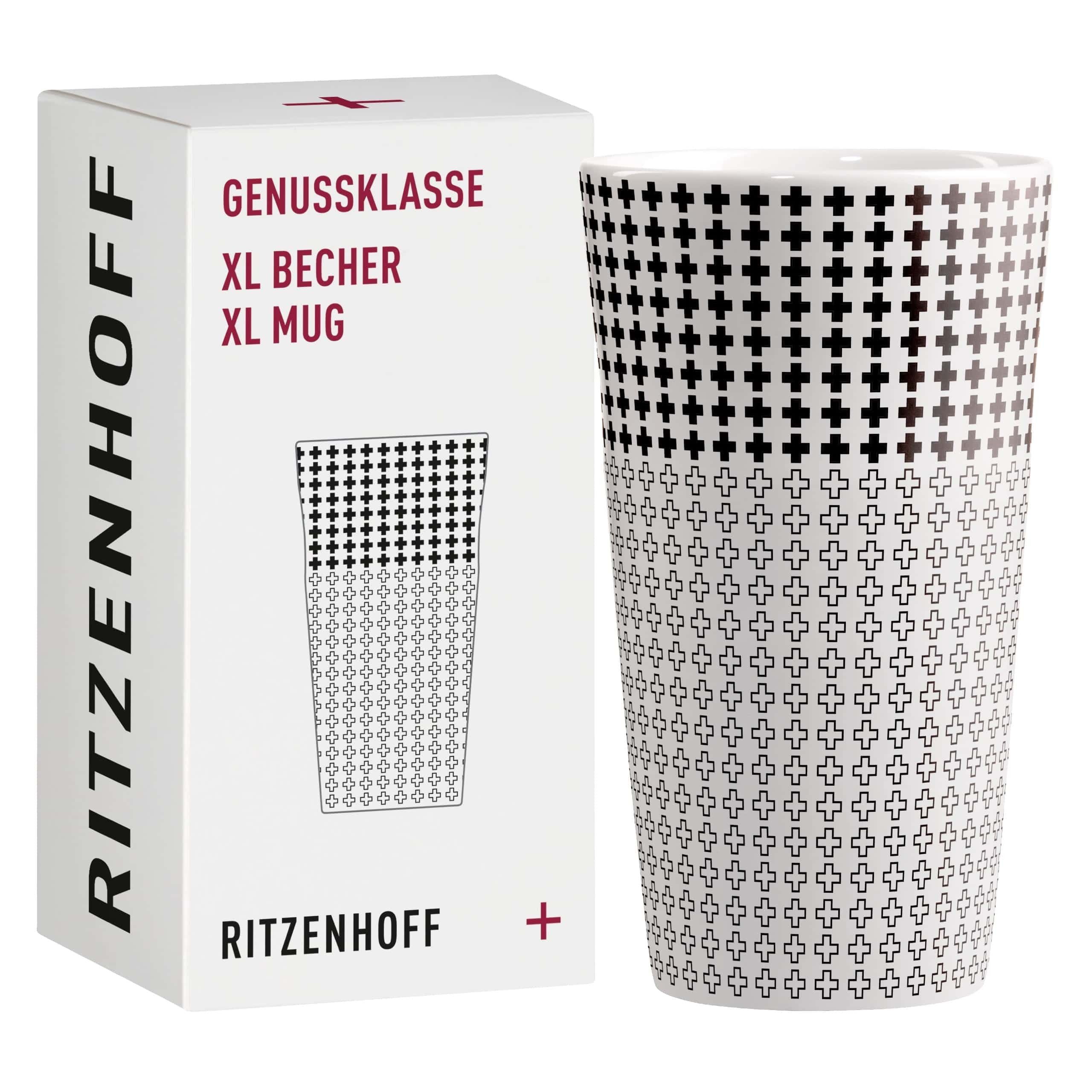 Ritzenhoff Tasse Genussklasse, Porzellan