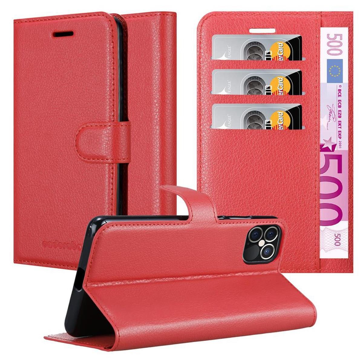 Cadorabo Handyhülle für iPhone 12 / 12 PRO Hülle Apple iPhone 12 / 12 PRO, Hülle Schutzhülle mit Standfunktion, Kartenfach und Magnetverschluss