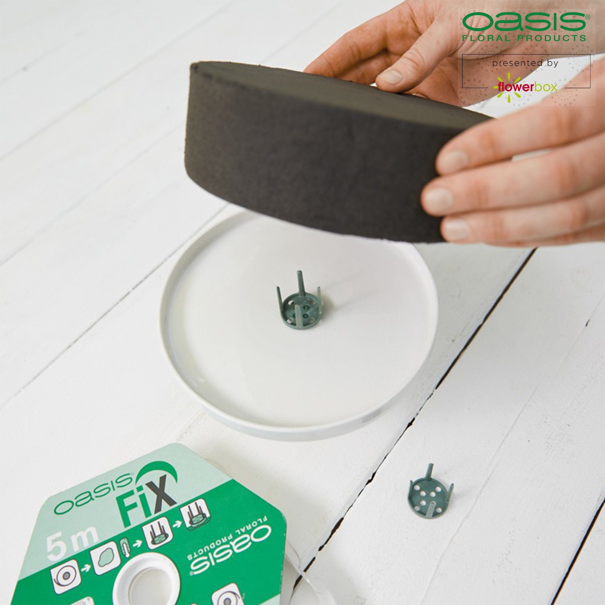 Oasis Klebeband - 5m Fix grün x OASIS® 10mm - Klebemasse