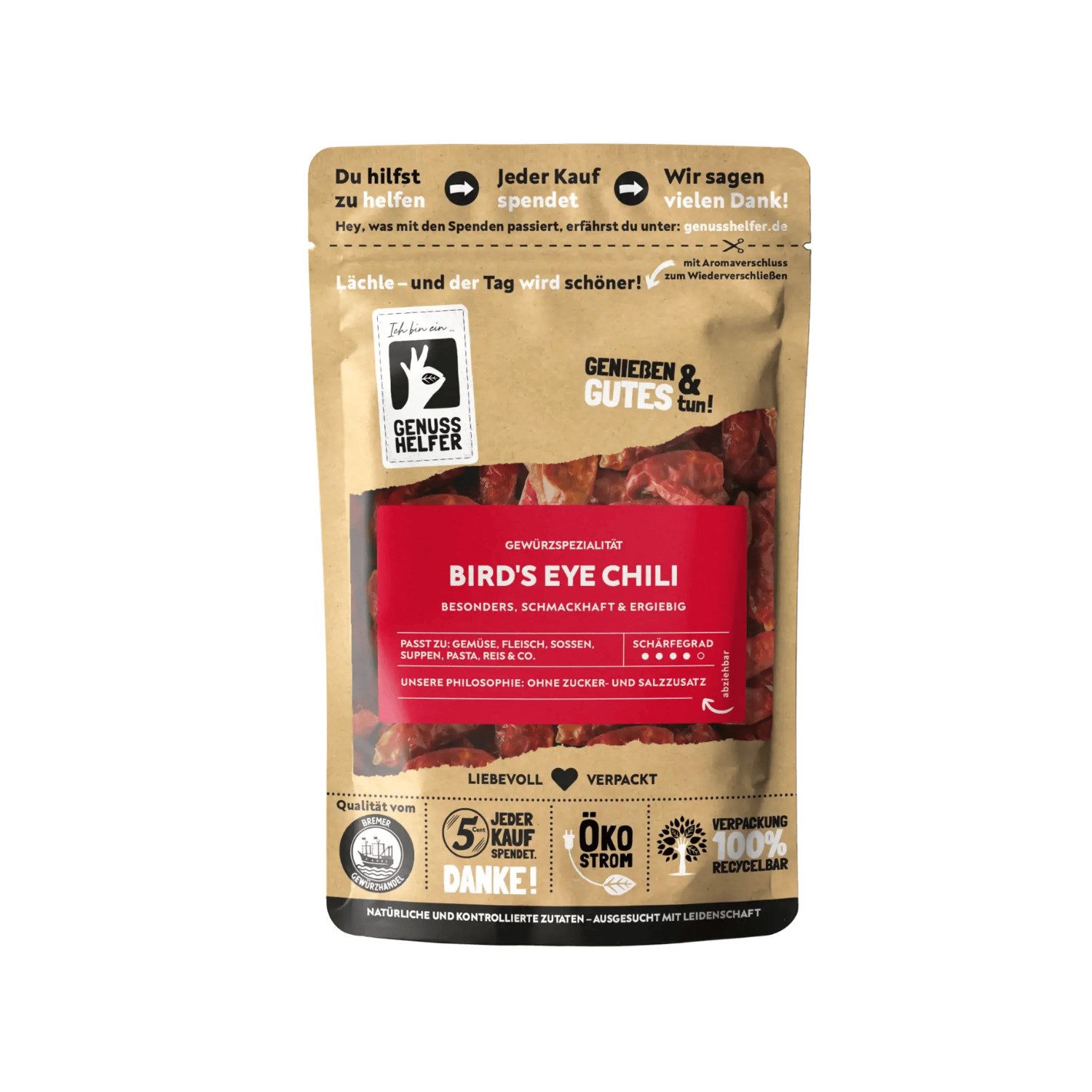 Bremer Gewürzhandel Gewürz Chili Bird's Eye, ganz, 50 g