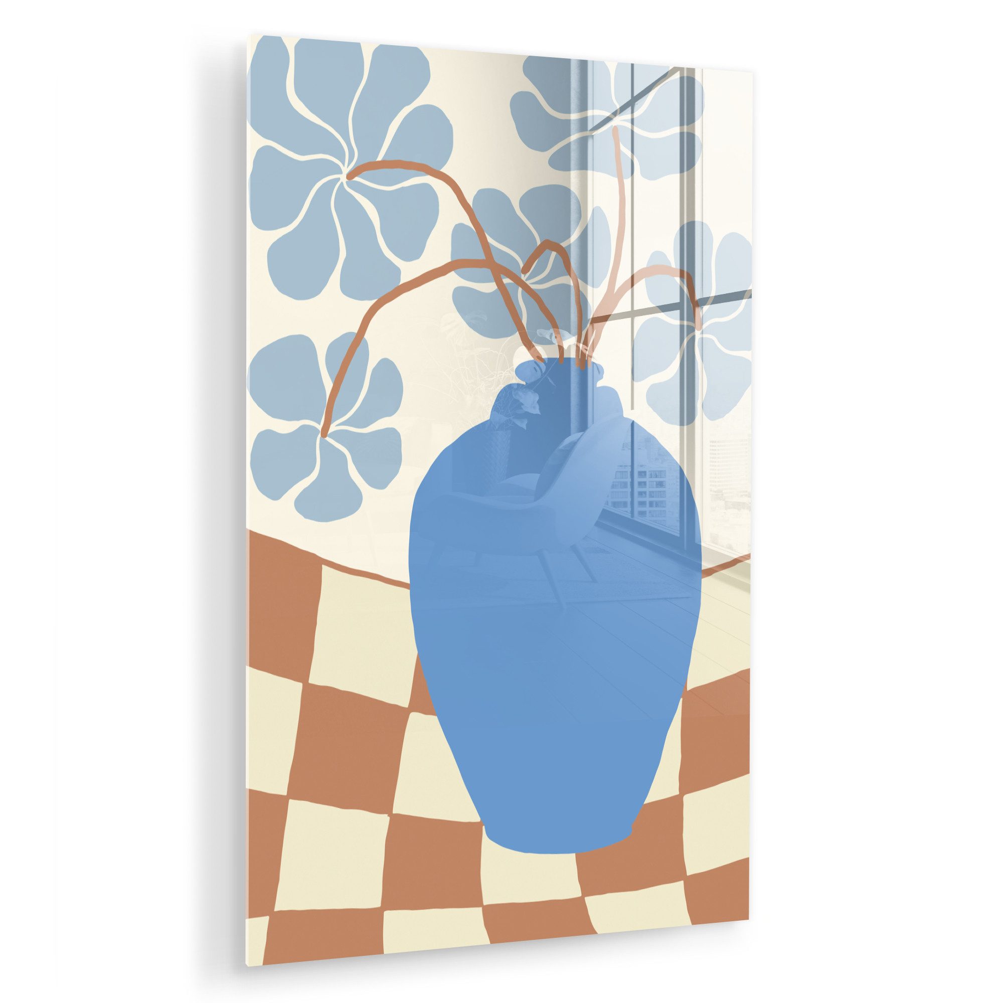 MuchoWow Acrylglasbild Blumen - Topf - günstig online kaufen