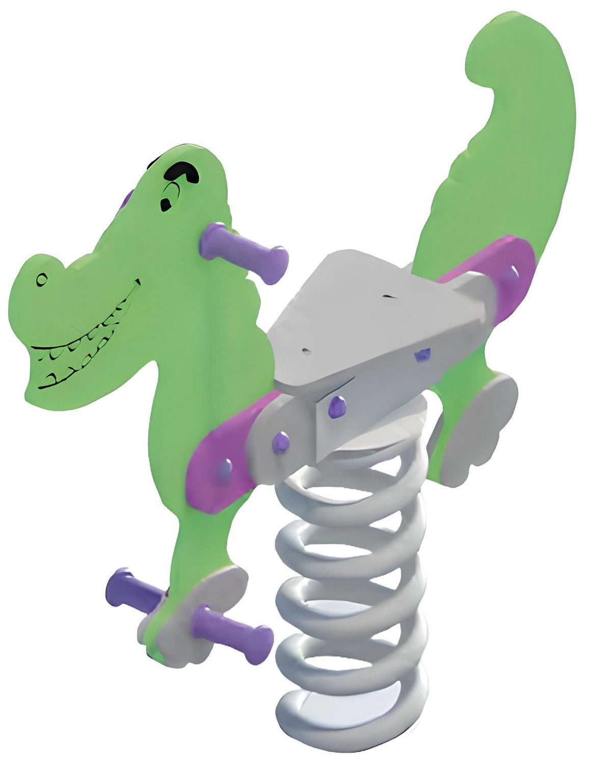 Xlmoebel Federwippe Kinder-Schaukelgerät mit Krokodil-Design für den Spielplatz. (Federwippe) Hergestellt in Europa