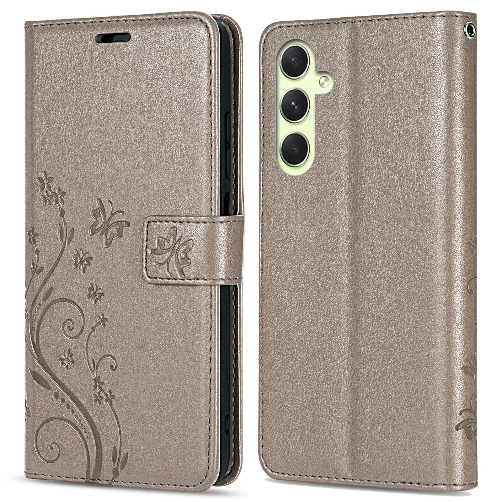 betterfon Handyhülle Handytasche für Samsung Galaxy A34 5G Klapphülle, Bookstyle-Hülle: Magnetverschluss 3 Kartenfächer & Standfunktion – Bild 5 von 5