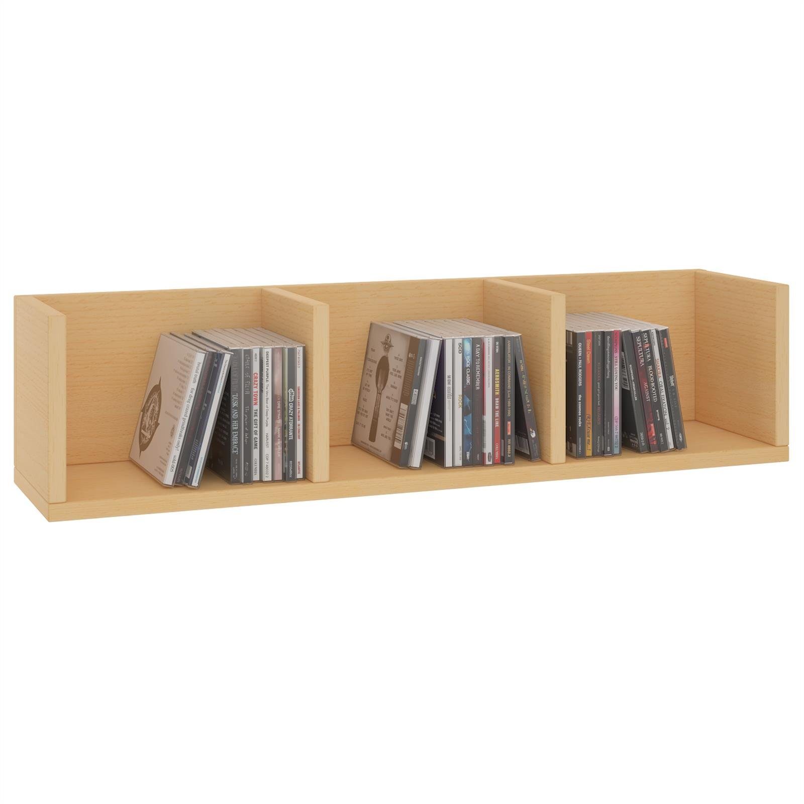 CARO-Möbel CD-Regal STARS, CD DVD Regal Wandregal Hängeregal Deko Bücher mi günstig online kaufen