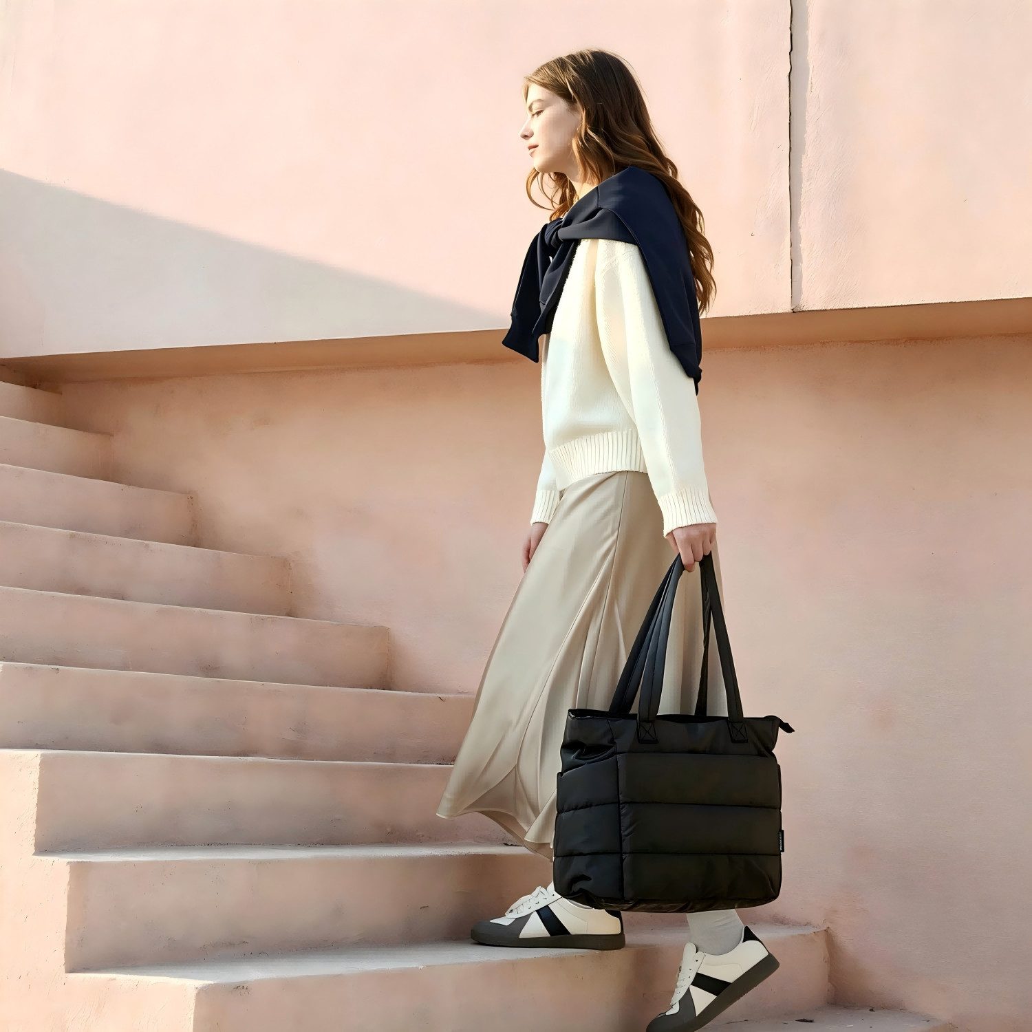 ibettertec Handtasche Umhängetasche Handtasche Tragetasche Bürotasche Schultertasche Damen (Handtasche Damen zum Umhängen aus weichem Material VEGAN), leichte Handtaschen für Arbeit, Reisen, Einkaufen, Schule