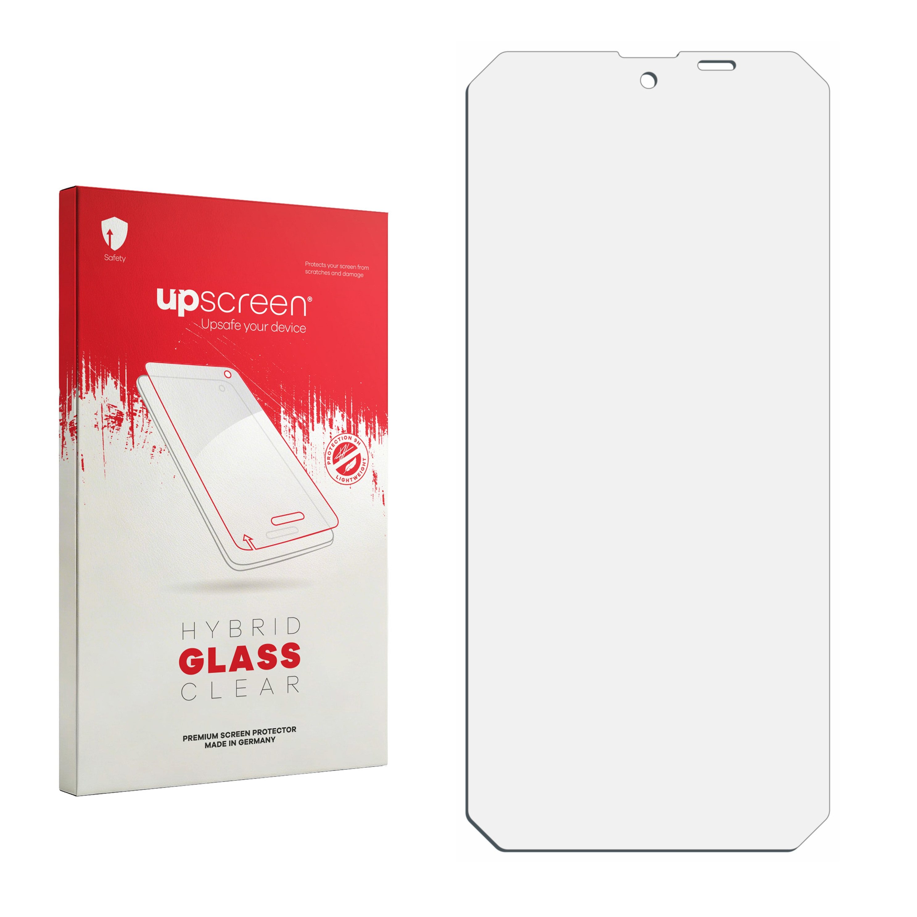 upscreen Displayschutzglas Folie für Blackview Fort 1, Schutzfolie Glas Panzer Display Schutz klar