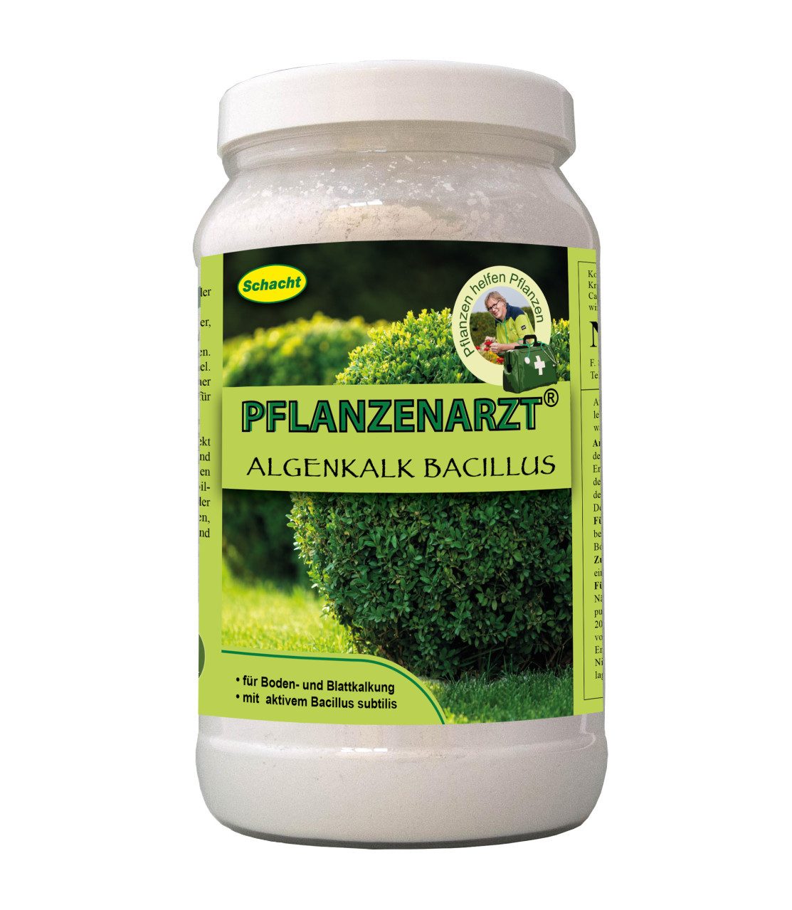Schacht Pflanzendünger Schacht PflanzenarztAlgenkalk Bacillus 1,75 kg