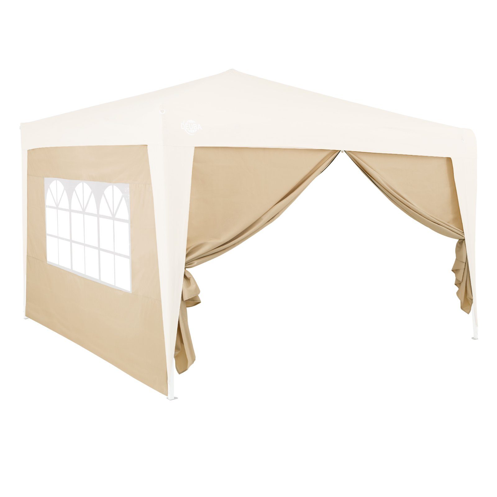 Deuba Pavillon Capri Seitenwände, 2x Seitenteile Wasserabweisend Passend Bei 3x3m & 3x6m Gartenpavillon