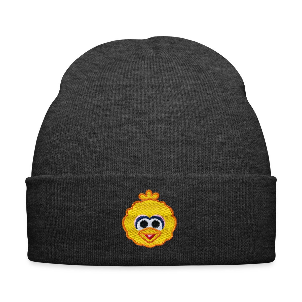Beanie Sesamstraße Bibo Als Stickmotiv Bestickte Wintermütze