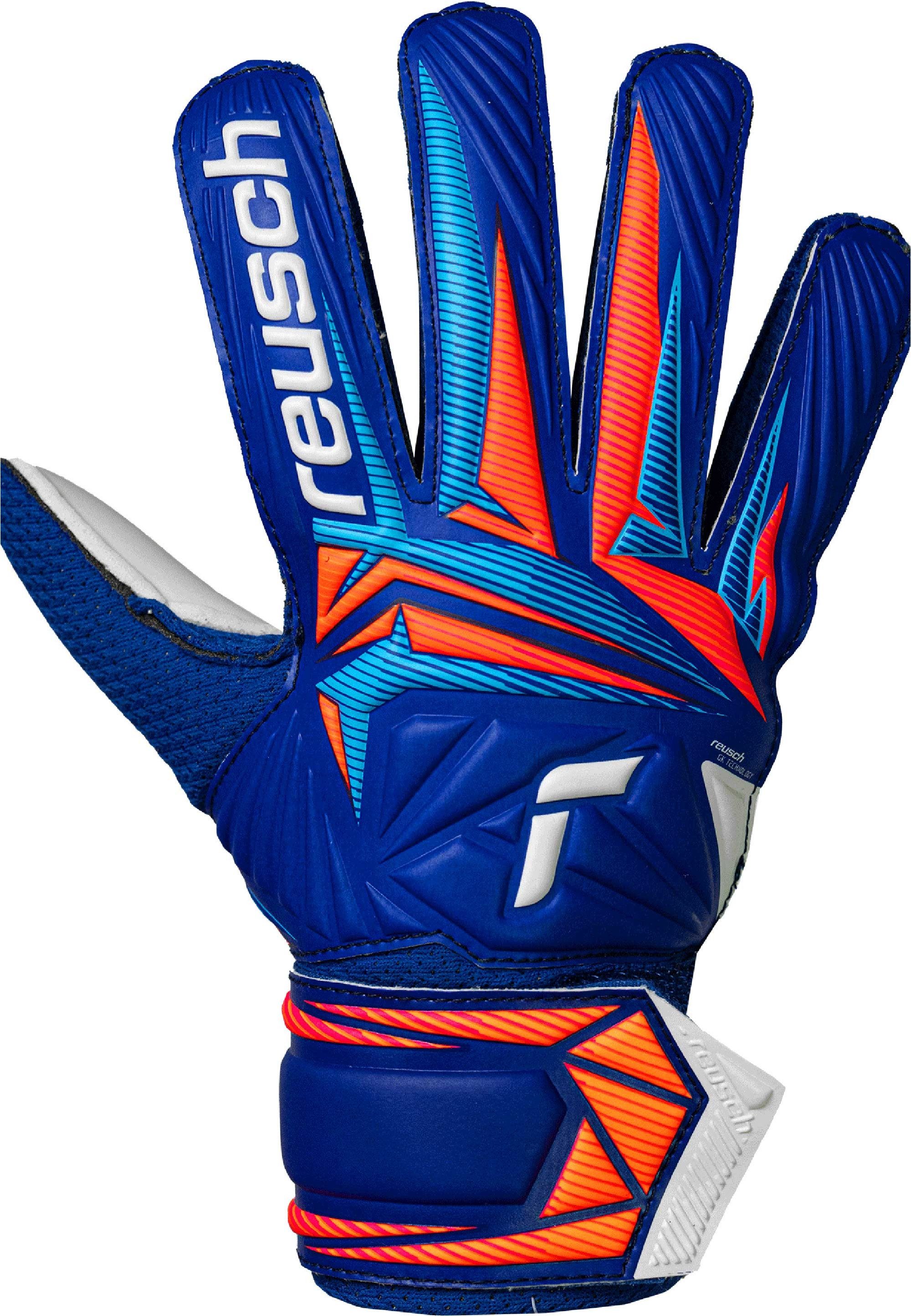 Reusch Torwarthandschuhe Attrakt Solid Junior mit hochelastischem, sicherem Verschluss