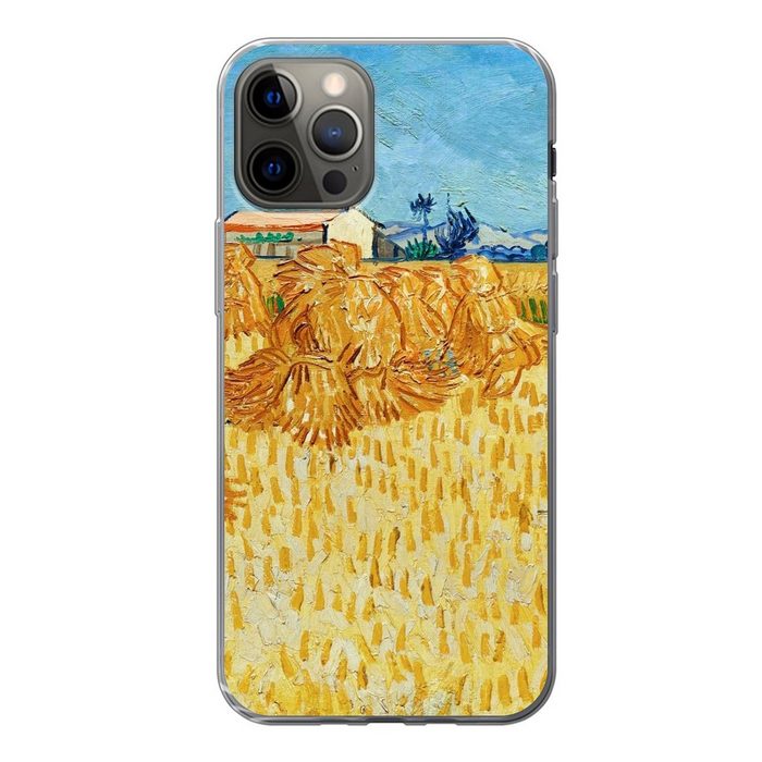 MuchoWow Handyhülle Weinlese in der Provence - Vincent van Gogh Handyhülle Apple iPhone 12 Pro Smartphone-Bumper Print Handy