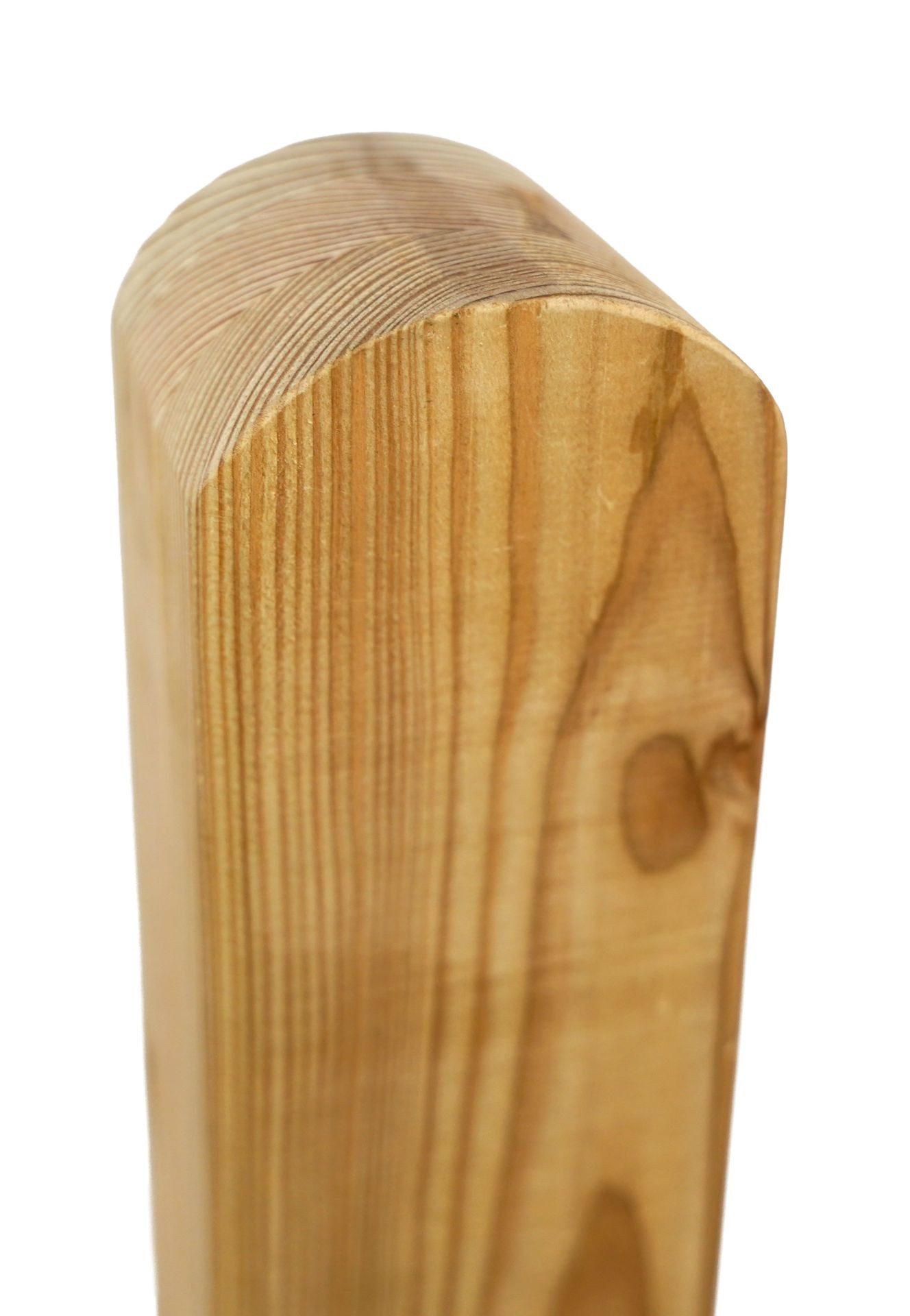 GartenLand Zaunpfosten Pfosten Rundkopf Lärche, (Set, ohne Befestigung), Pfosten Lärche