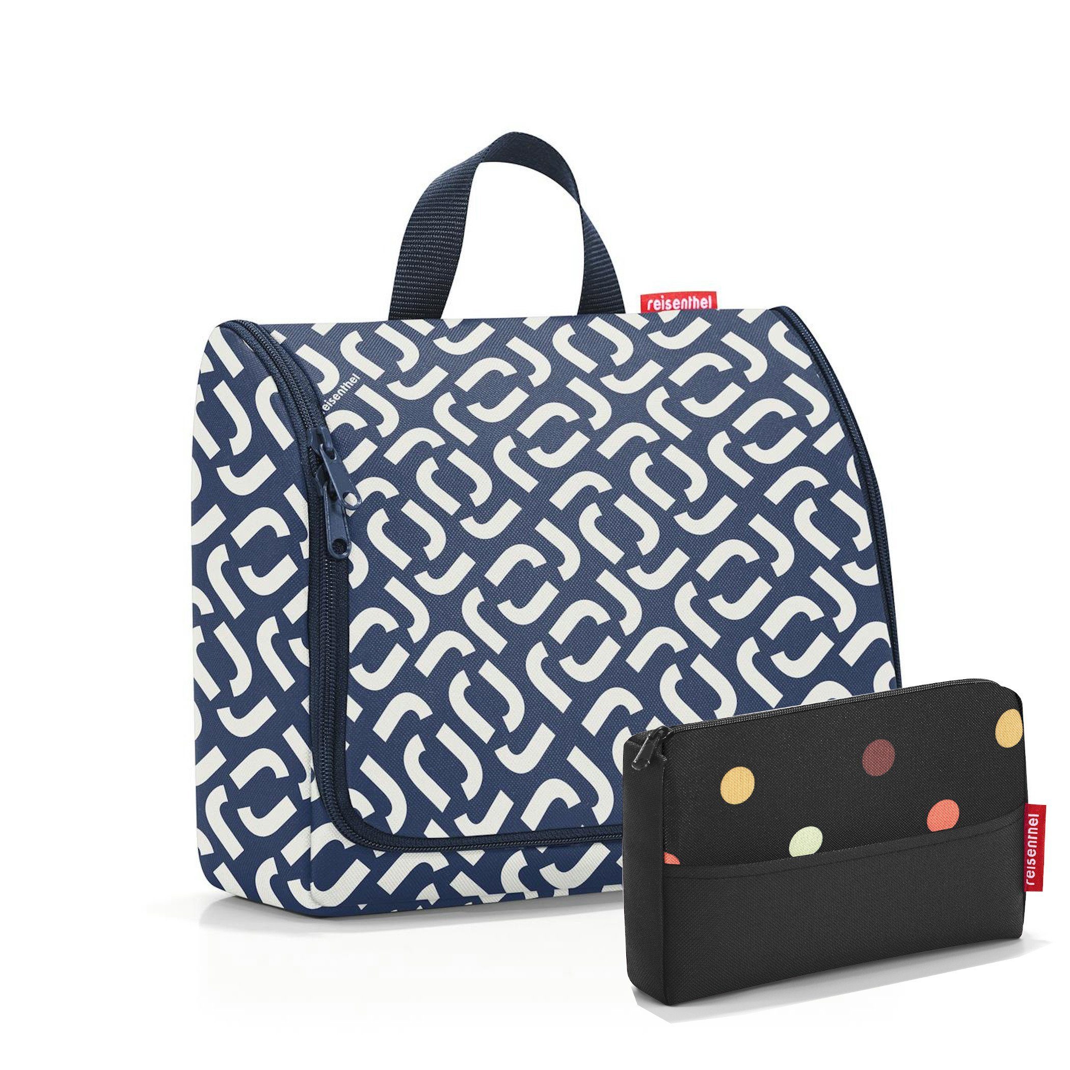 REISENTHEL® Kulturbeutel, Toiletbag XL & Pocketcase Set: Stilvolle Pflege-Organisation signature navy