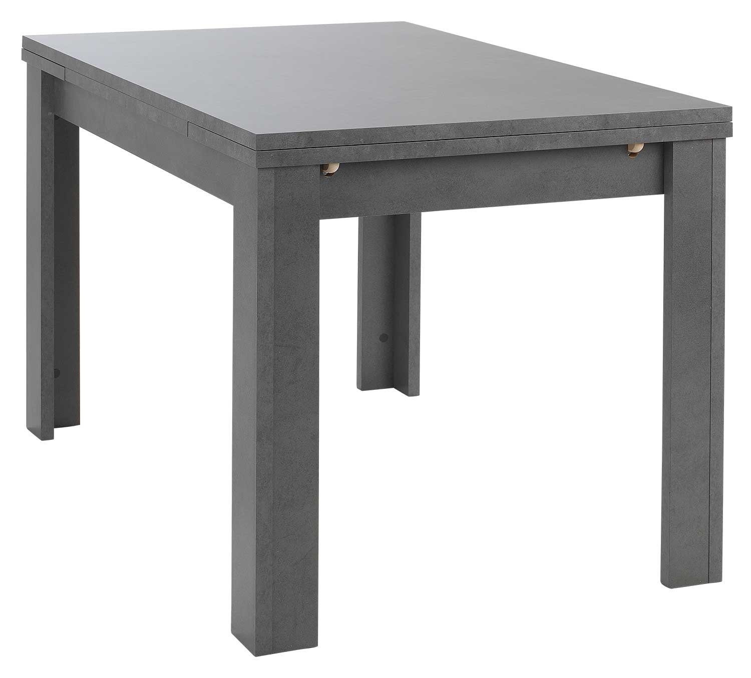 Esstisch MONZI, ausziehbar, Graphitdekor, 120 - 176 x 80 cm