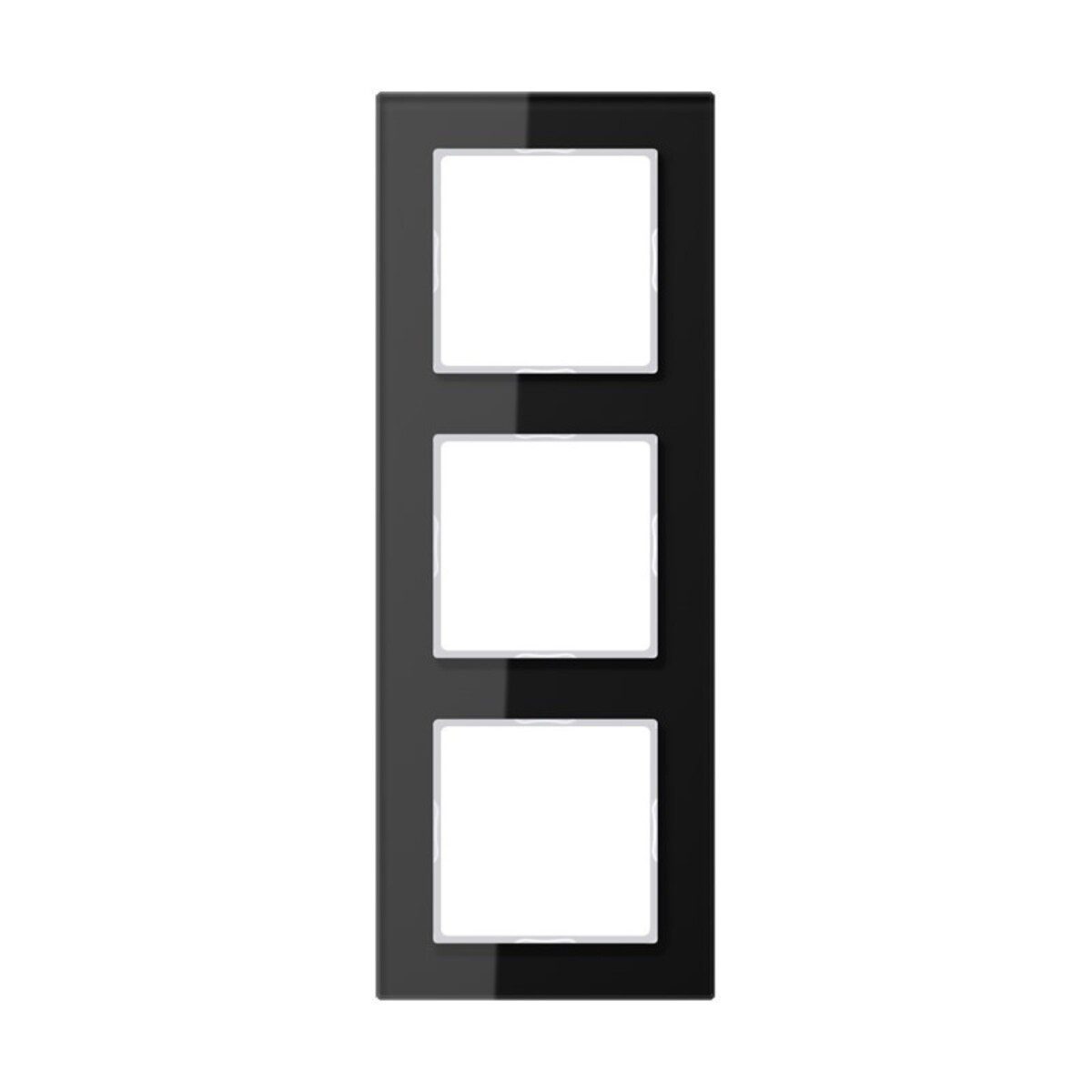 JUNG Klemmen Jung Glasrahmen 3-fach sw AC 583 GL SW