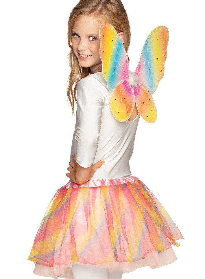 Boland Kostüm »Regenbogen Schmetterling«, Regenbogenbuntes Set aus Flügeln  und Tutu online kaufen | OTTO
