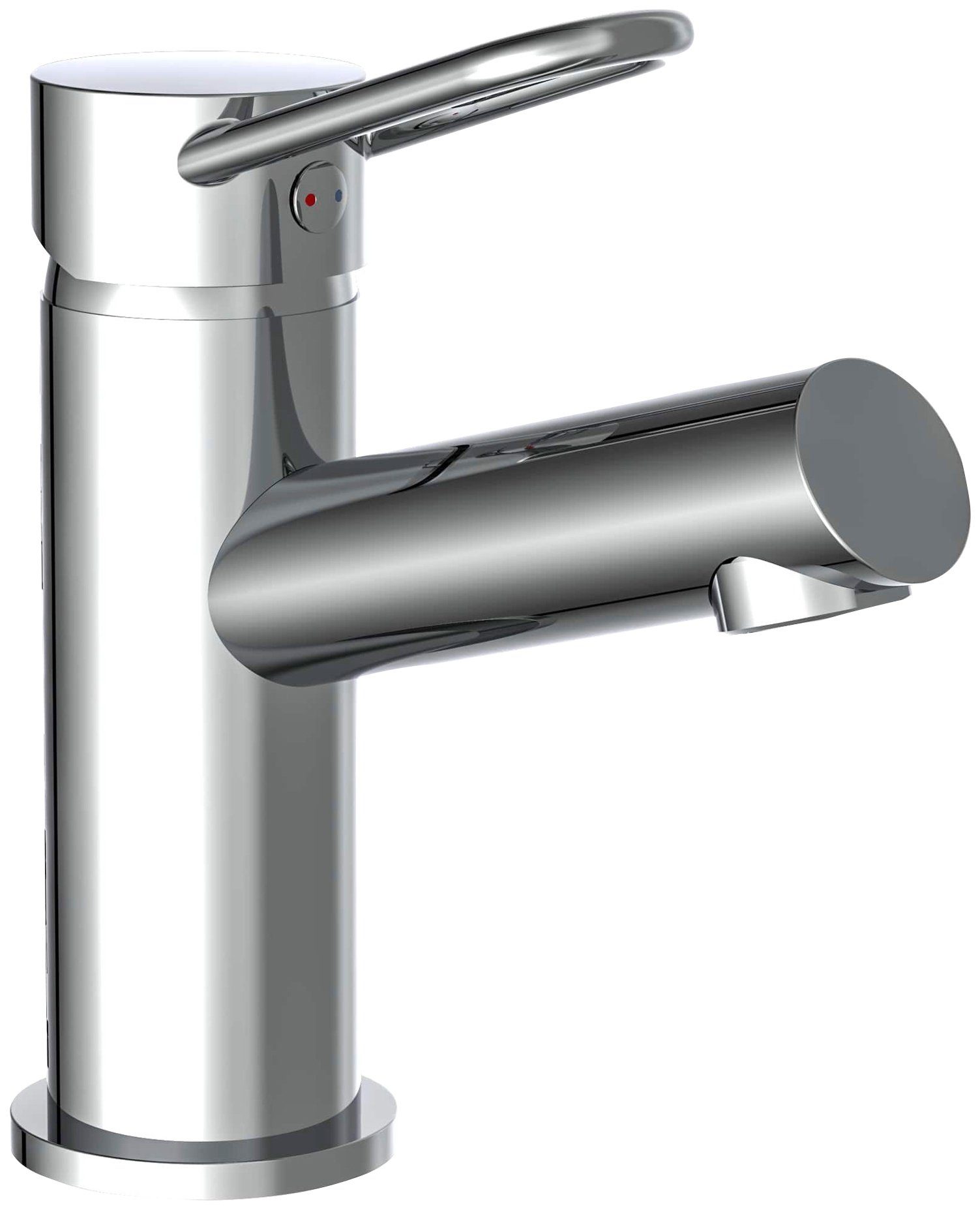 Eyckhaus bath & relaxing Waschtischarmatur Stylist (1-St) Waschbeckenarmatur mit Ablaufgarnitur, Einhebelmischer, Chrom