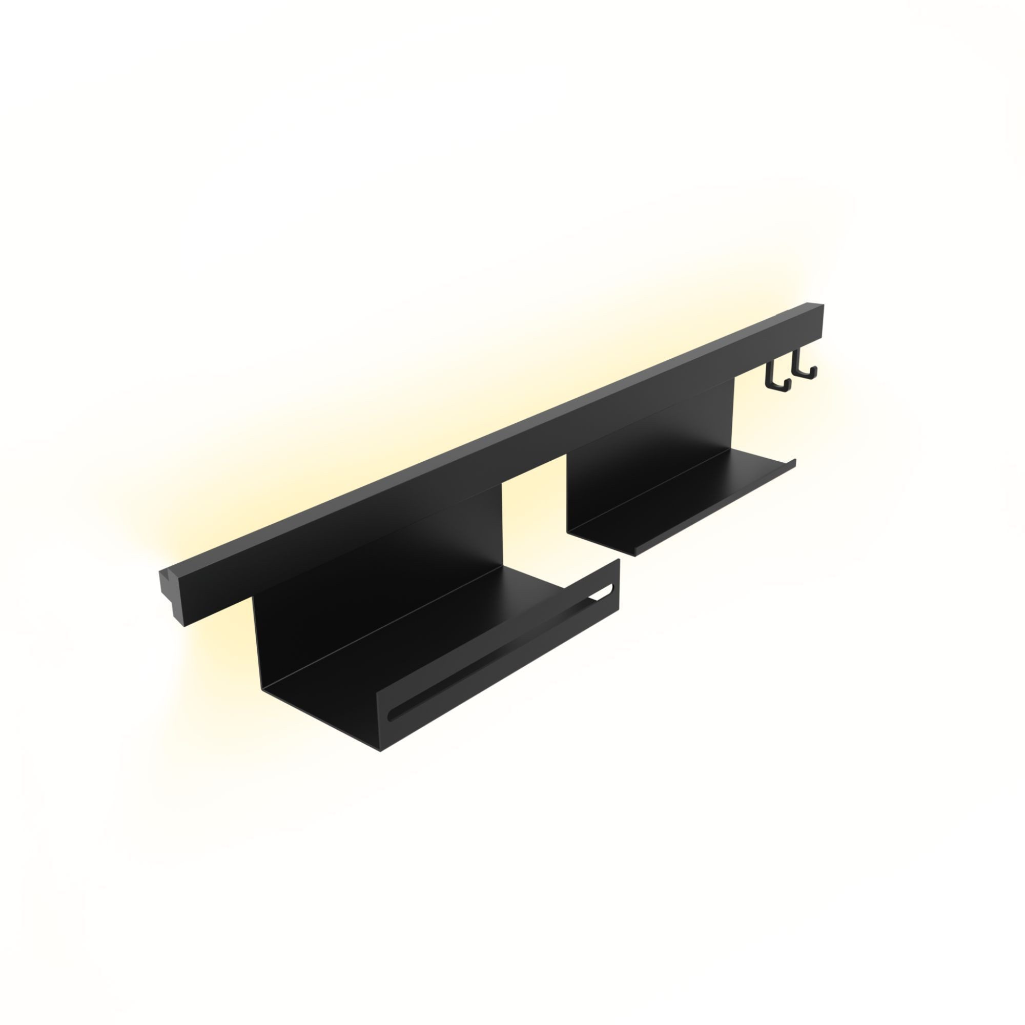 kalb LED Wandleuchte Lamina Relingsystem Wandmontage Farbwechsel LED-Beleuchtung USB-C, 900mm