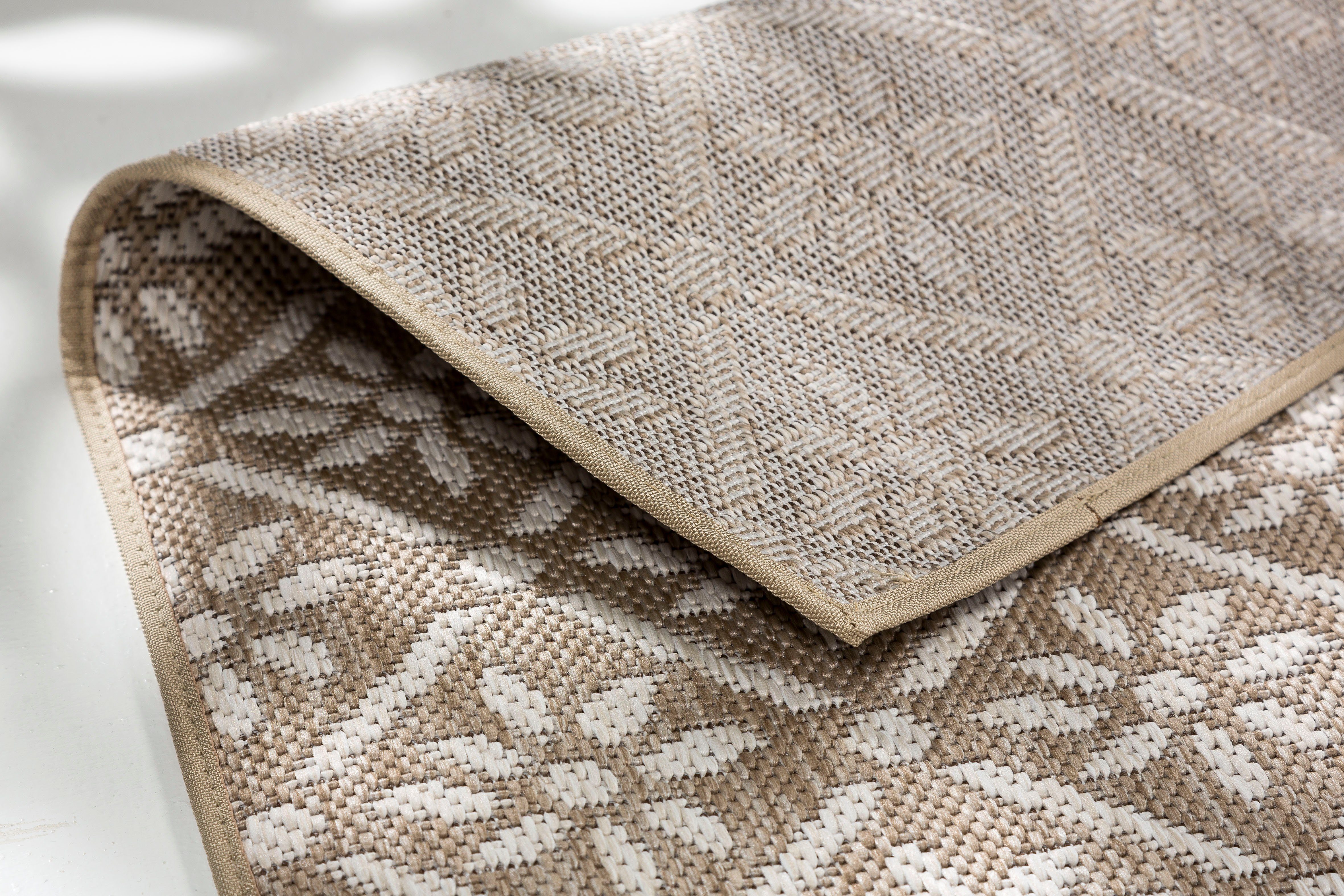 SCHÖNER WOHNEN-Kollektion Teppich Parkland 6351 221, rechteckig, Höhe: 5 mm, In- und Outdoor geeignet, eleganter Flachflorteppich