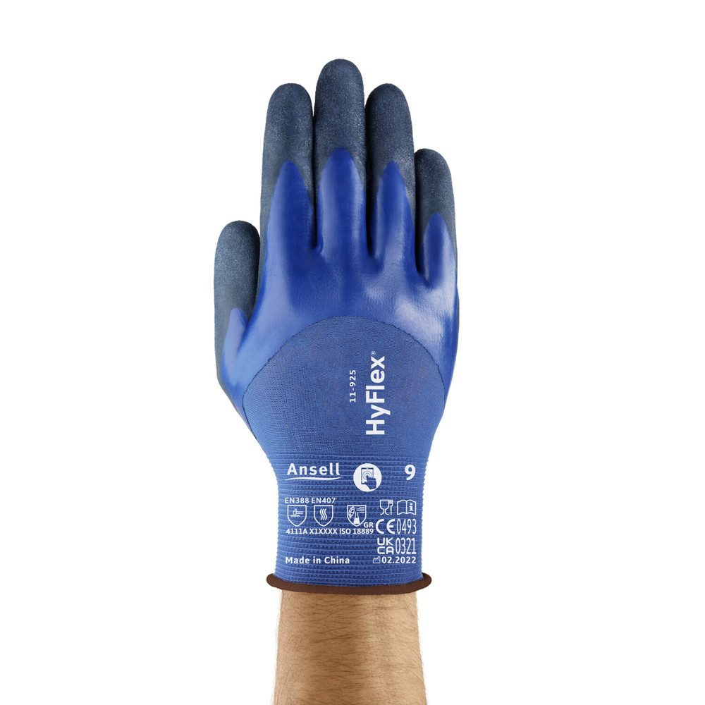 ANSELL Arbeitshandschuhe Ansell 11925R070-1P HyFlex Nitril Arbeitshandschuh Größe (Handschuhe):