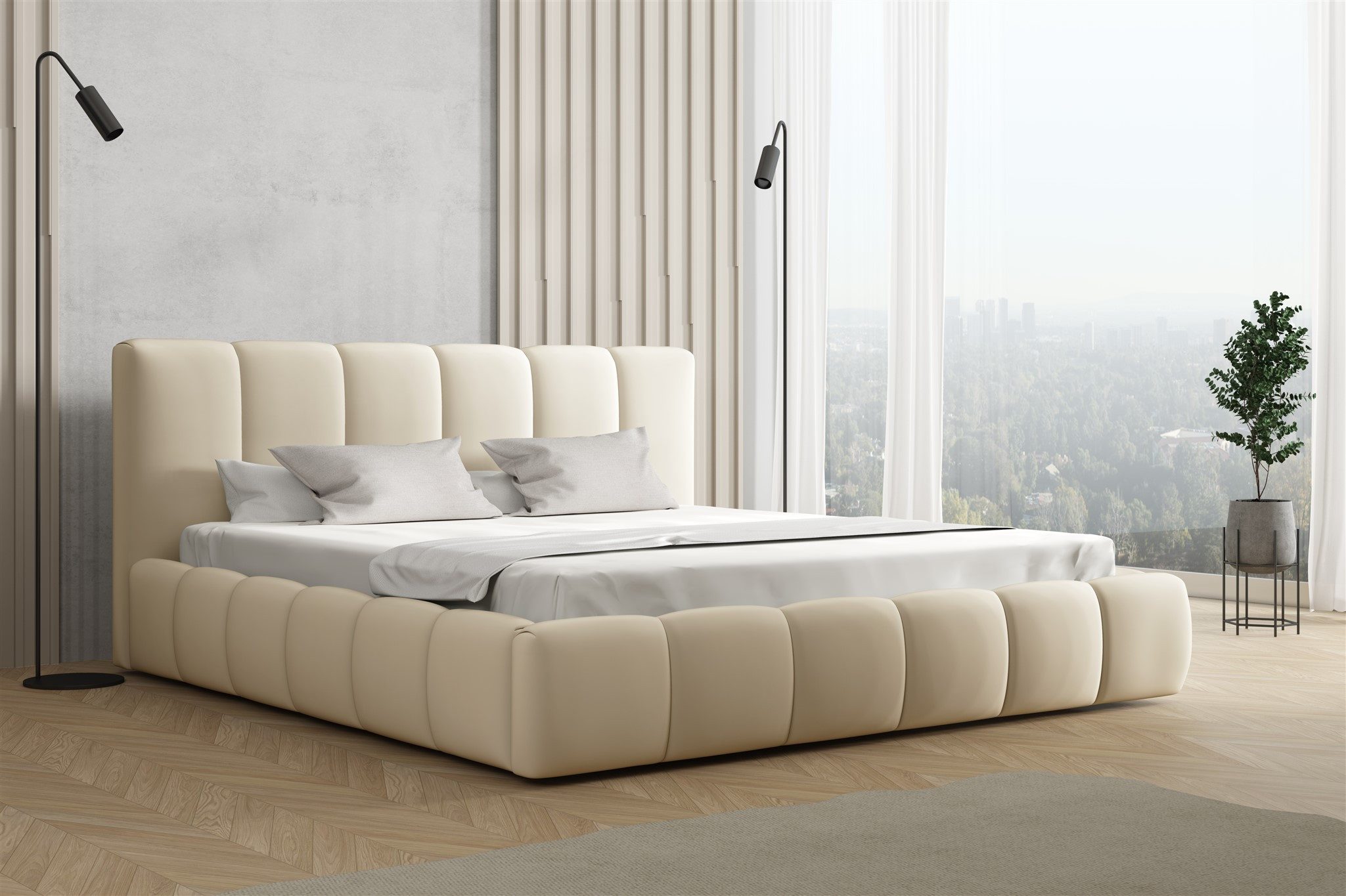 Fun Möbel Polsterbett Doppelbett GIULIA in günstig online kaufen