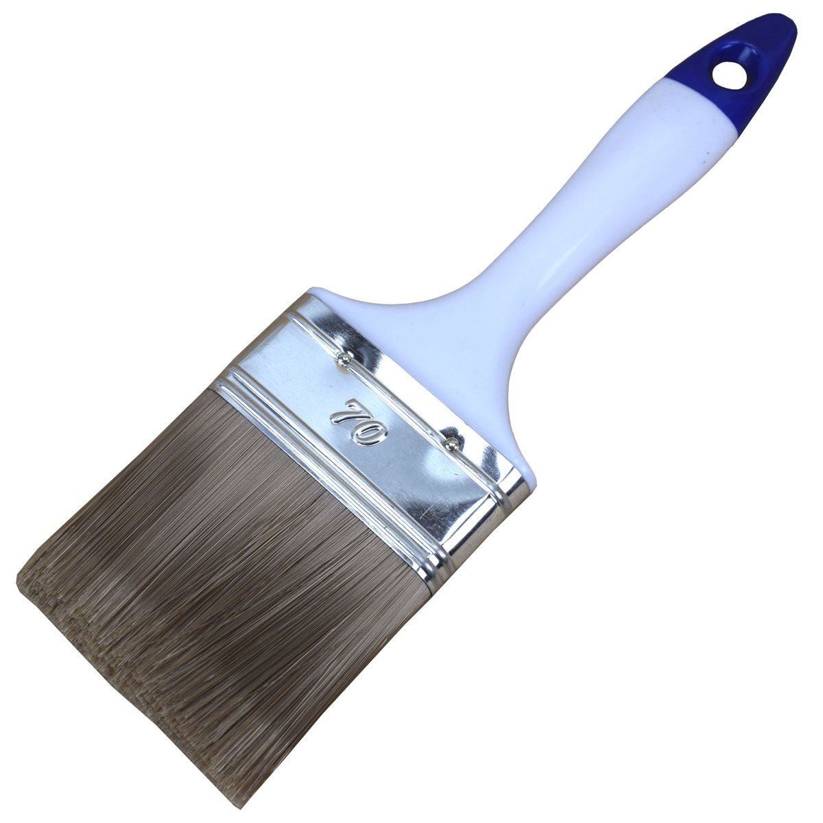 Kinzo Flachpinsel Lasurpinsel 70 mm mit Kunststoffstiel für wasserbasierte Farben, (1 St), mit Aufhängung