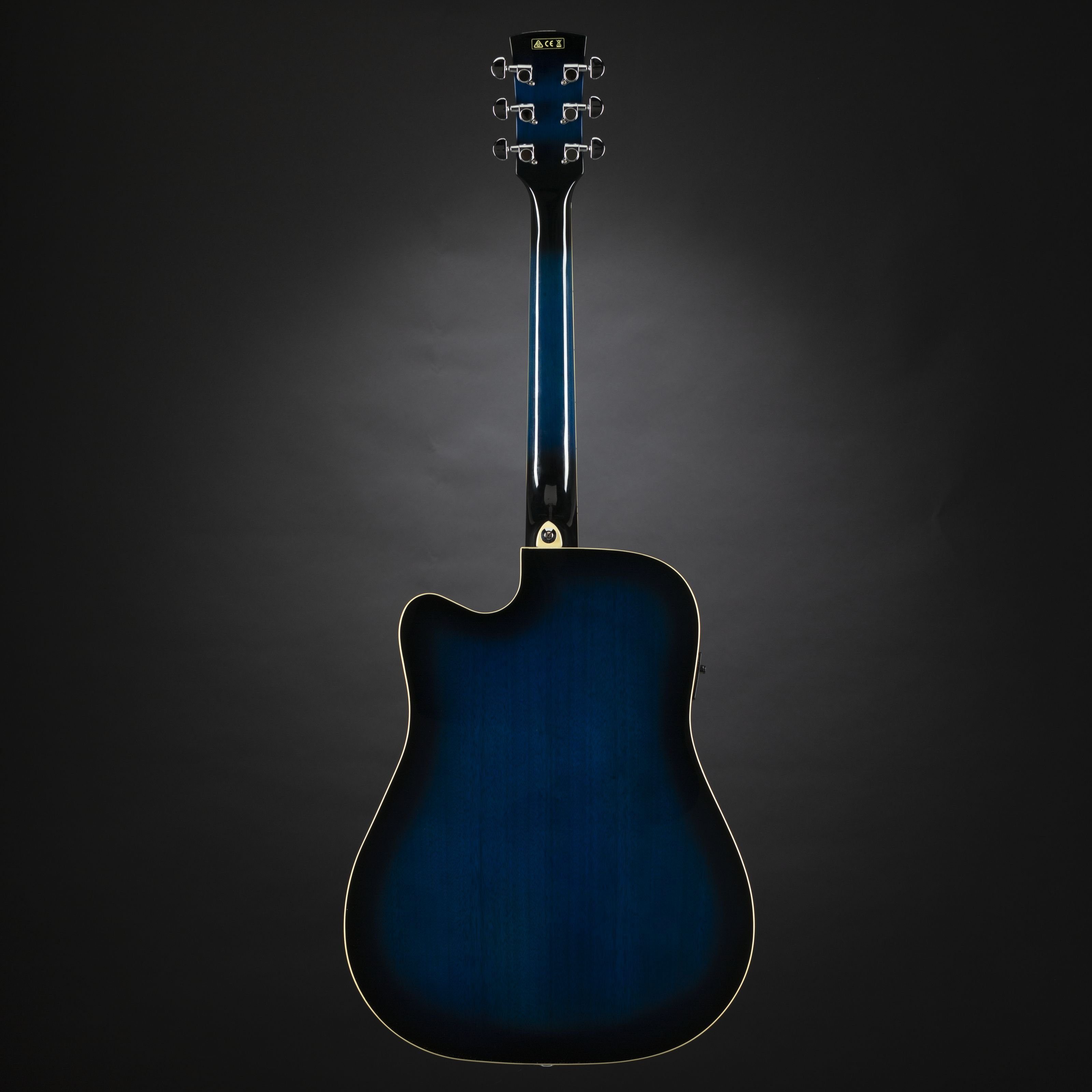 Ibanez Westerngitarre, Performance PF15ECE-TBS Transparent Blue Sunburst, Westerngitarren, Dreadnought Gitarren, PF15ECE-TBS Transparent Blue Sunburst - Westerngitarre