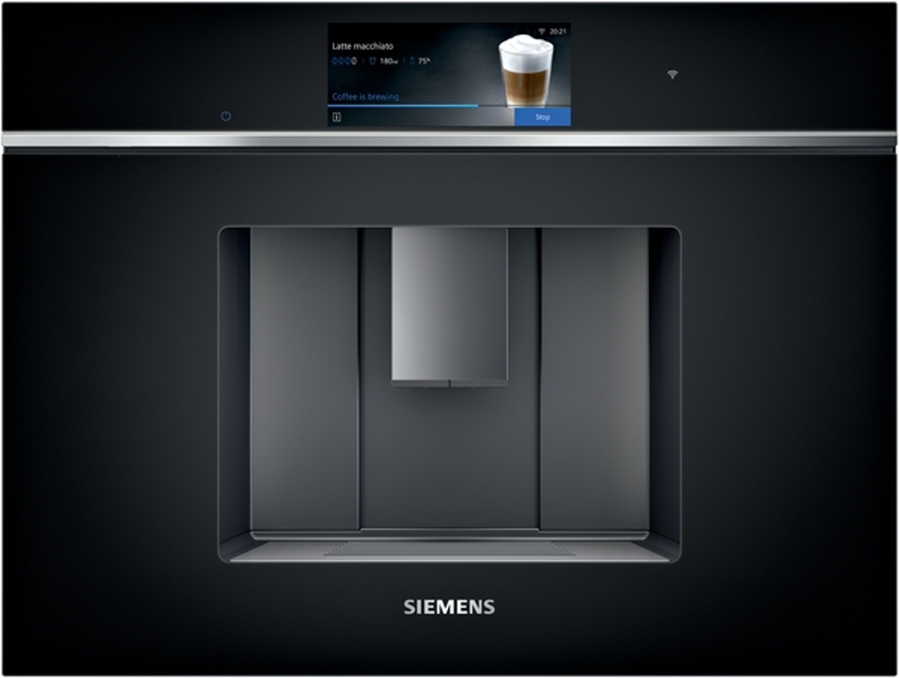 SIEMENS Einbau-Kaffeevollautomat, Home Connect, Milchsystemreinigung