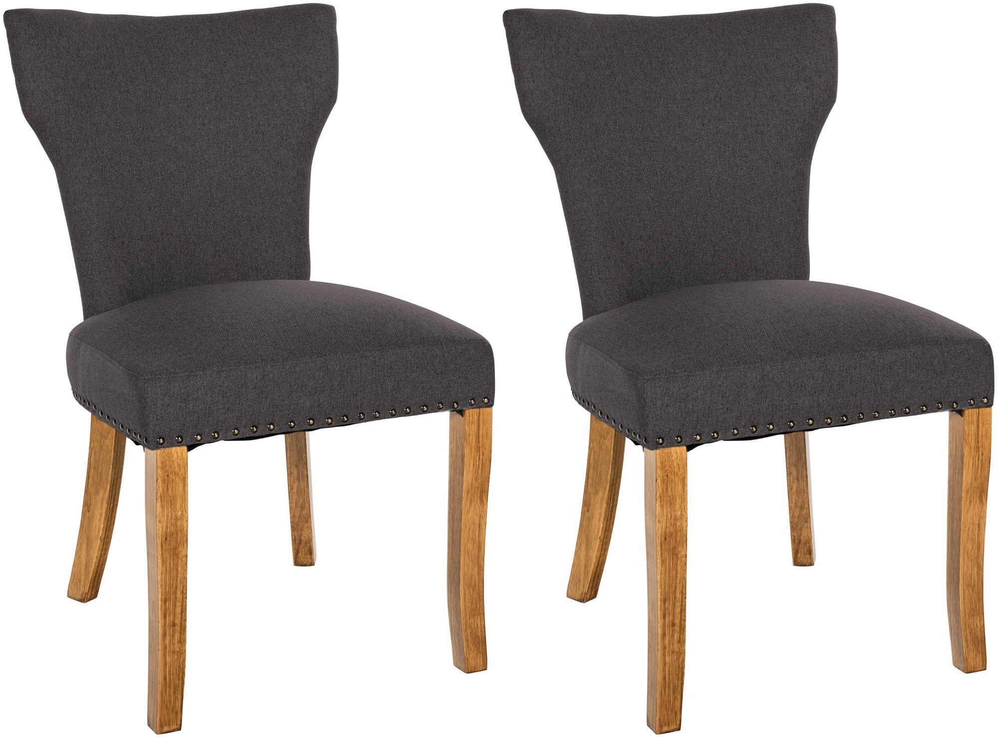 CLP Esszimmerstuhl Zadar (2er Set), Stoffbezug günstig online kaufen