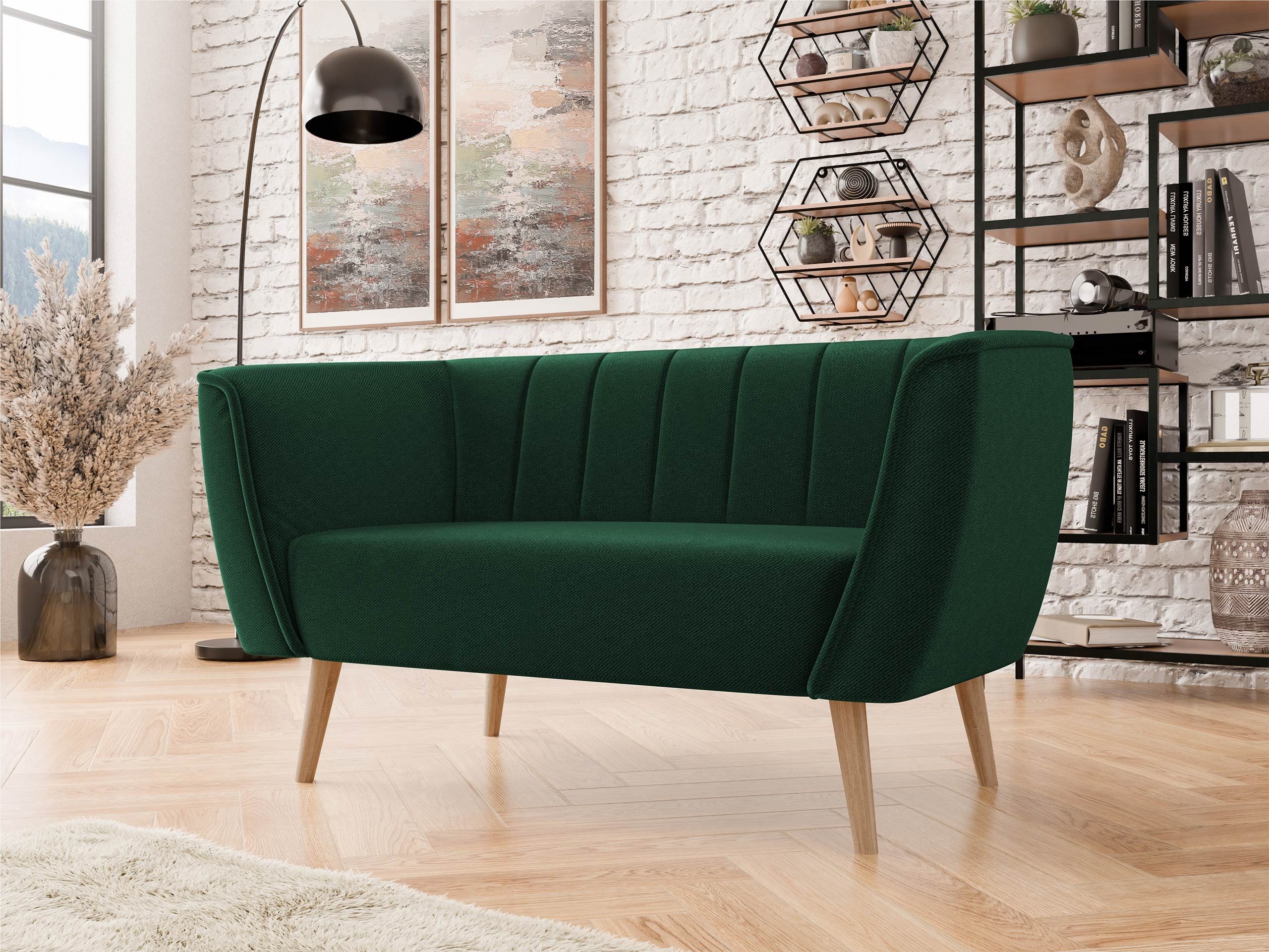 MIRJAN24 Sofa Pas 2, Holzkonstruktion, 142x74x75 cm, 2-Sitzer